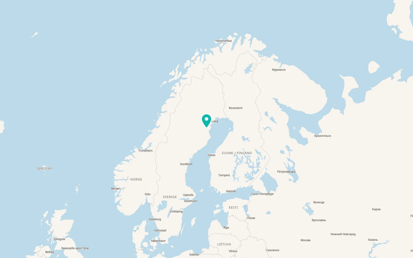 Map of Svartå