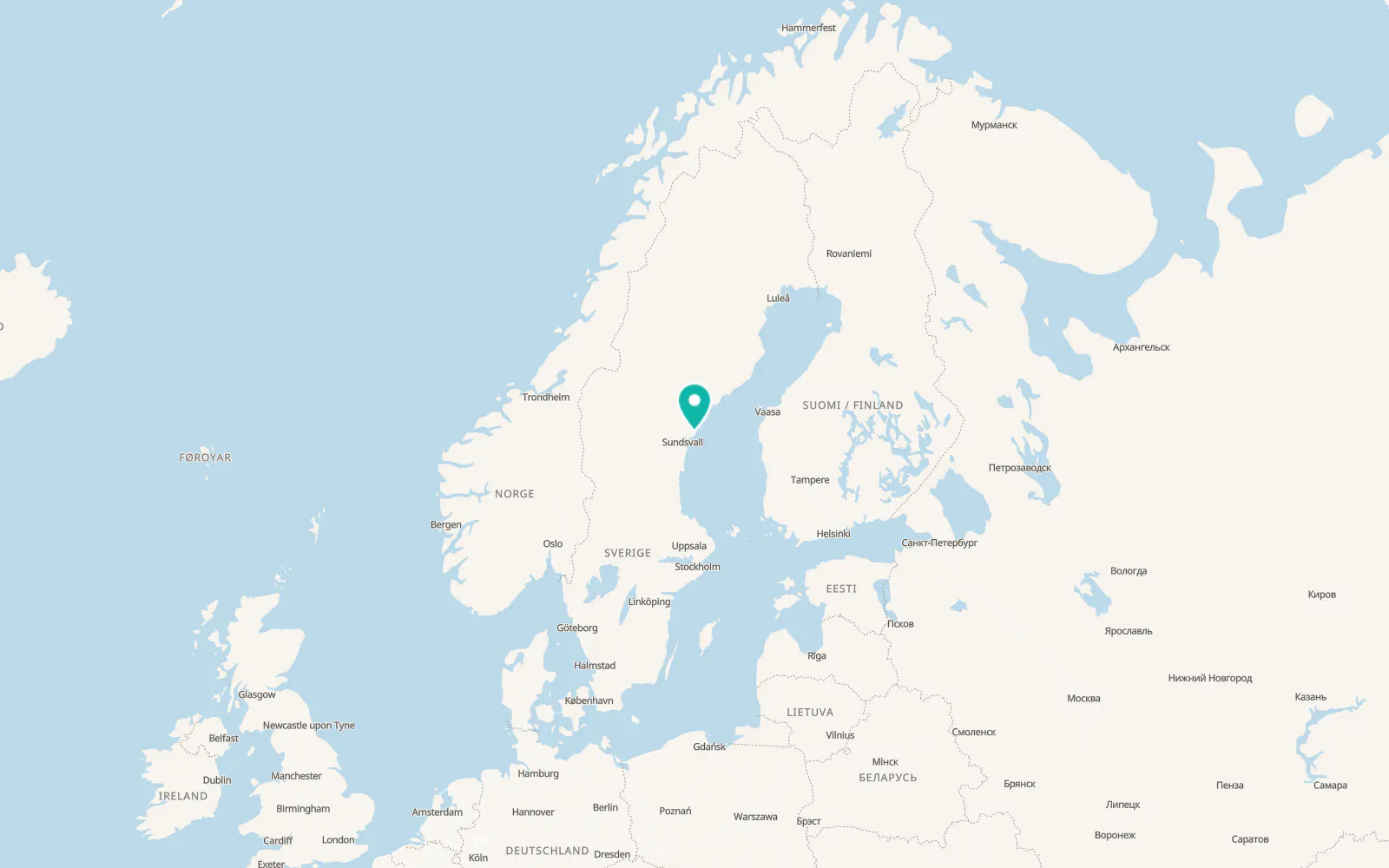 Map of Svartvik
