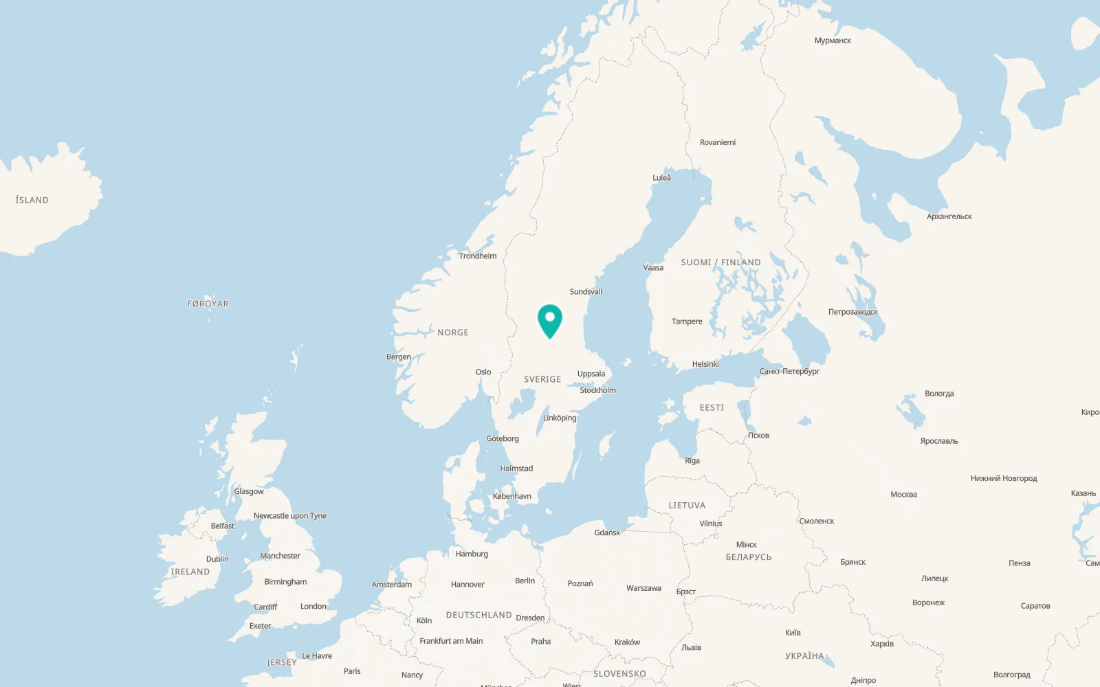 Map of Tällberg
