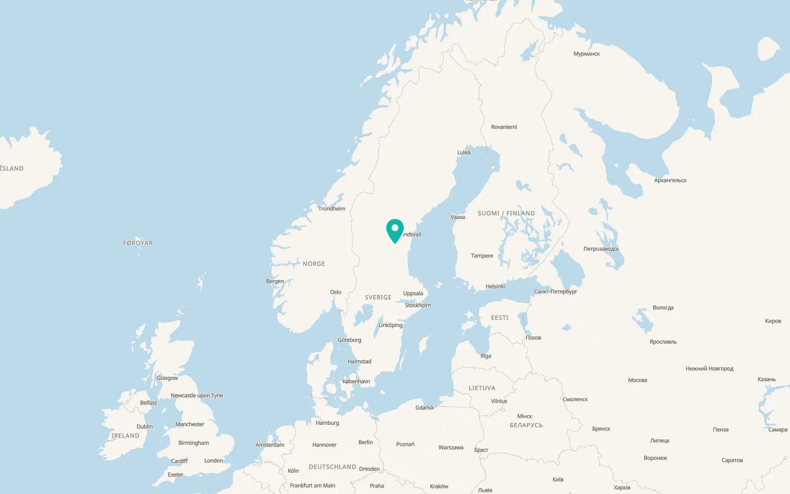 Map of Tallåsen
