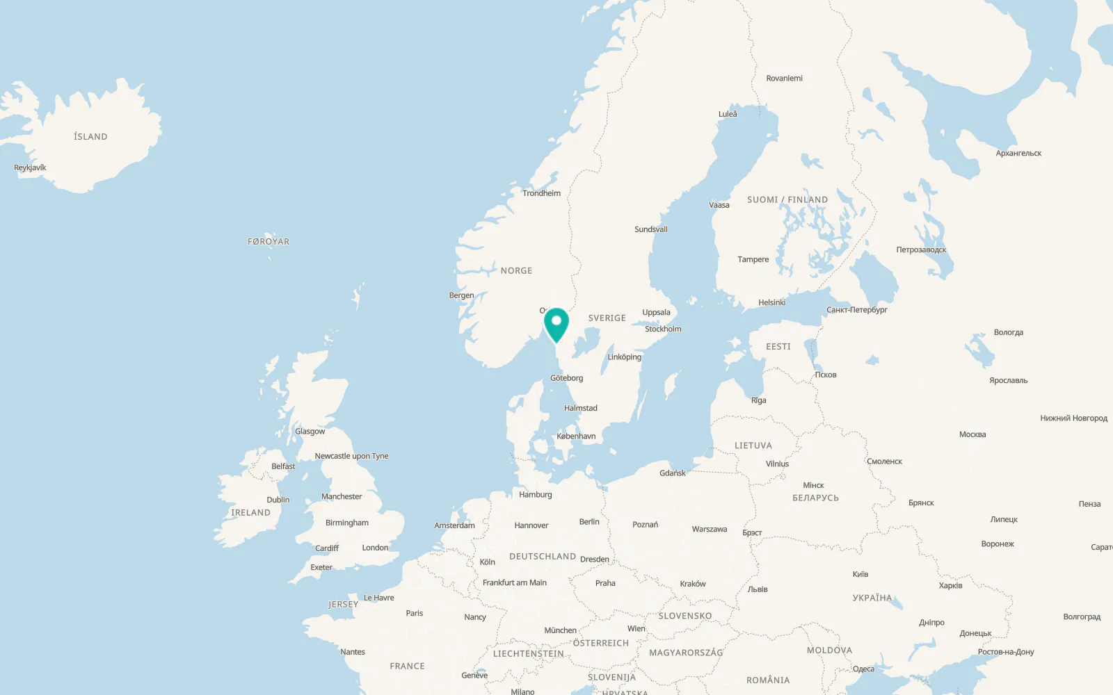 Map of Tanumshede