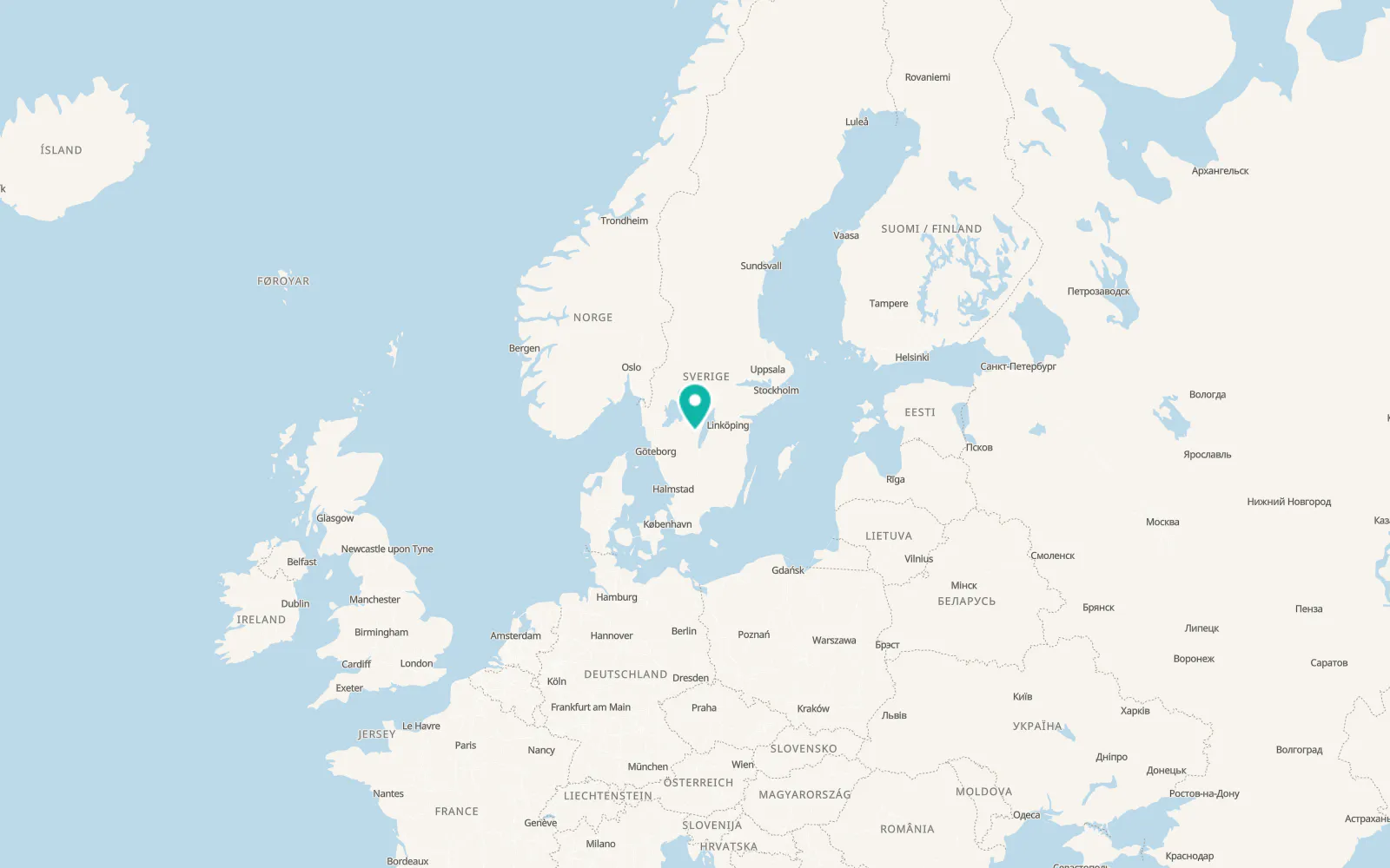 Map of Tidaholm