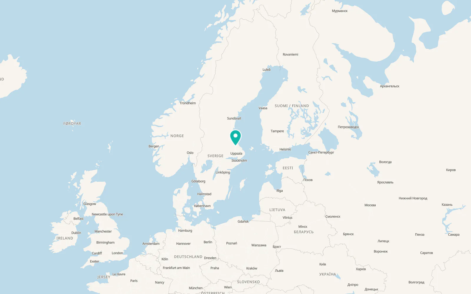 Map of Tierp