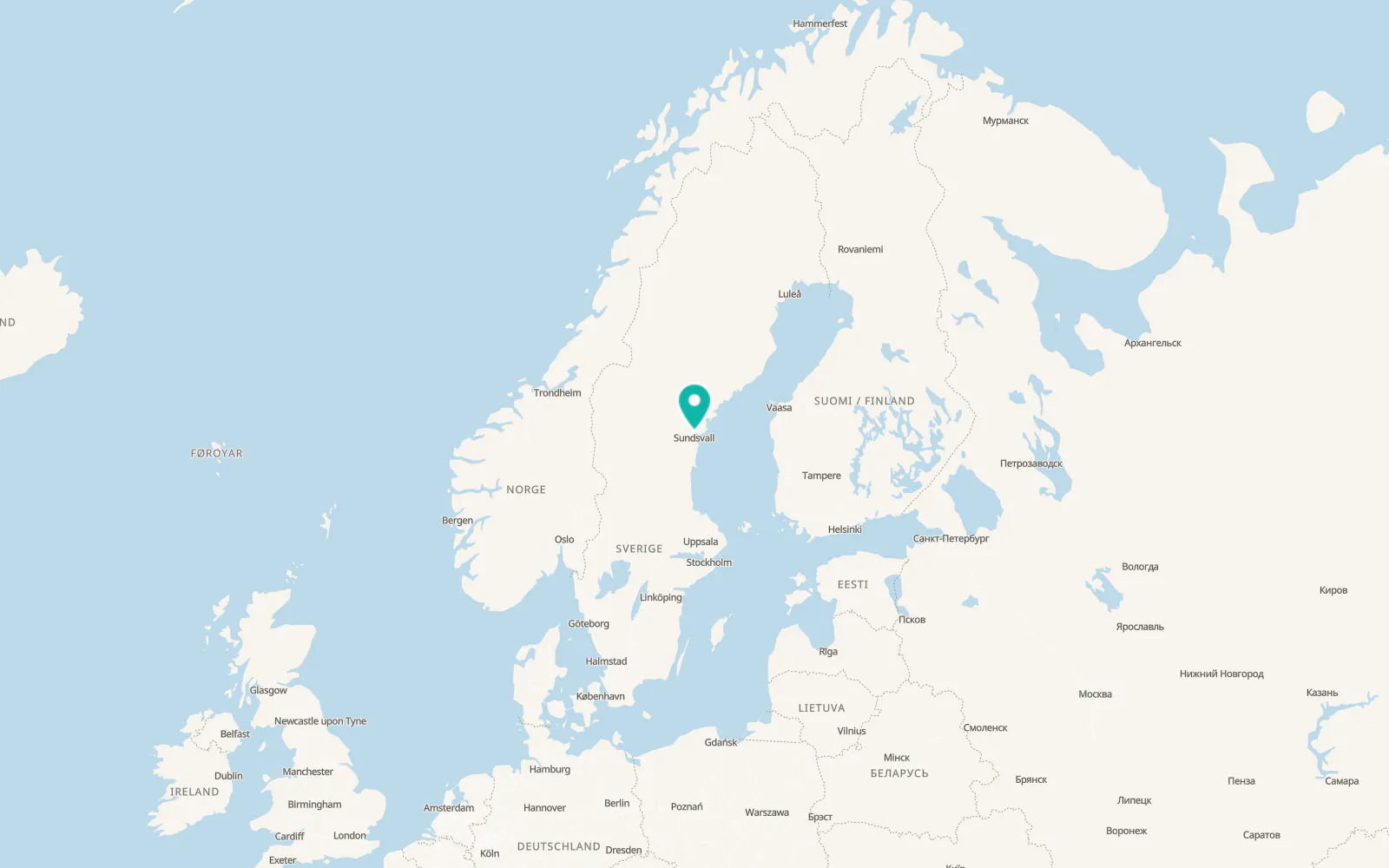 Map of Timrå
