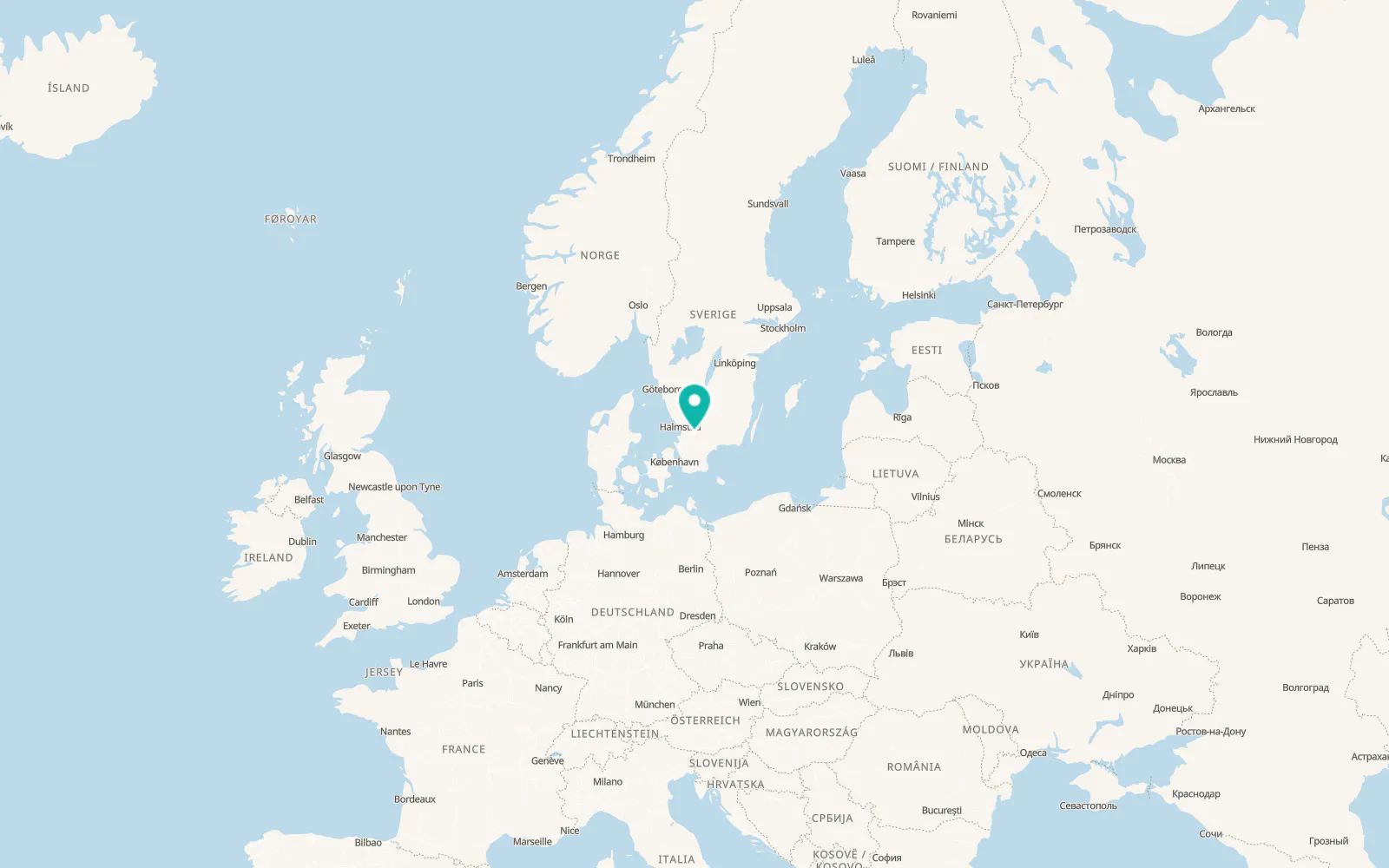 Map of Timsfors