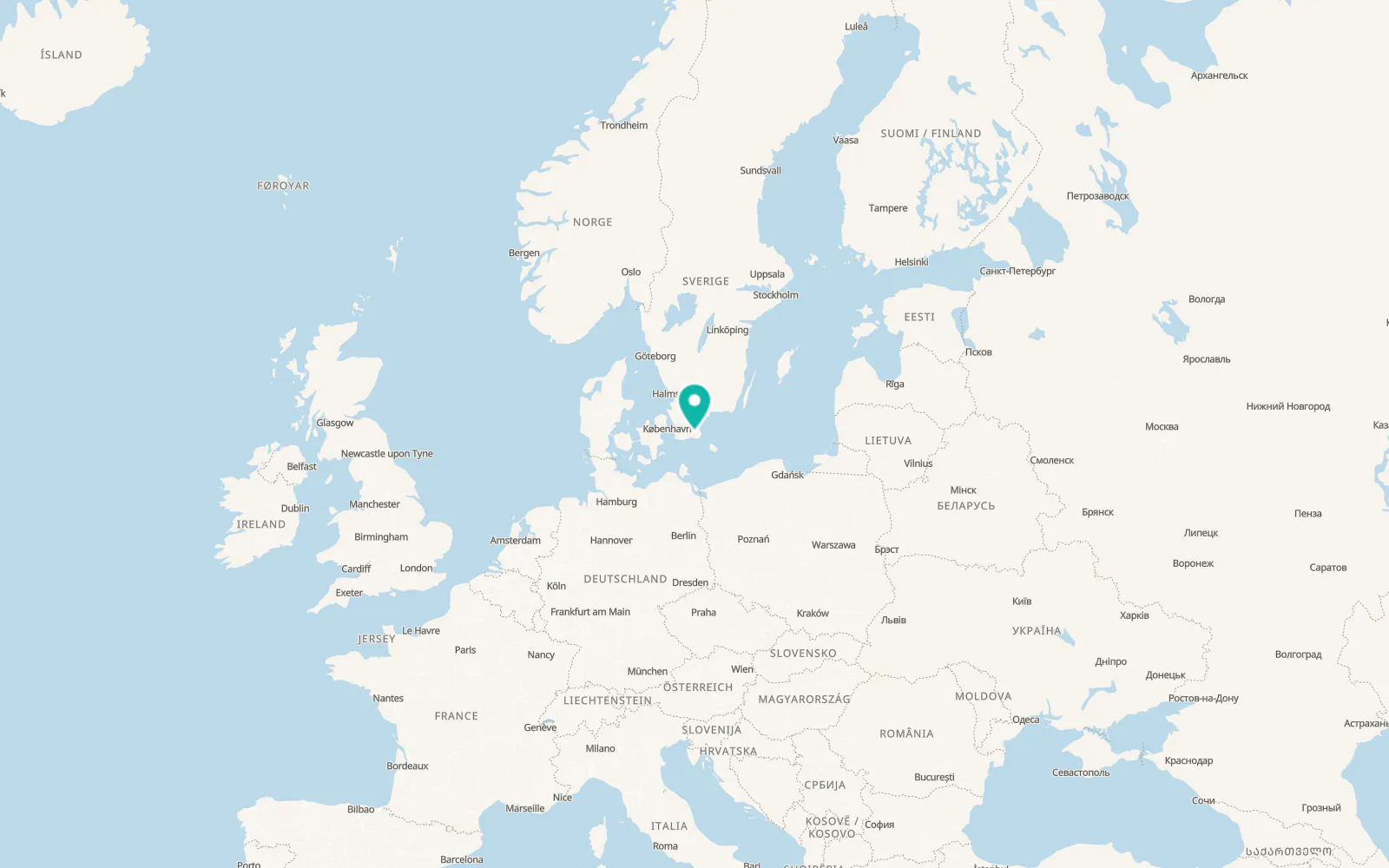 Map of Tomelilla