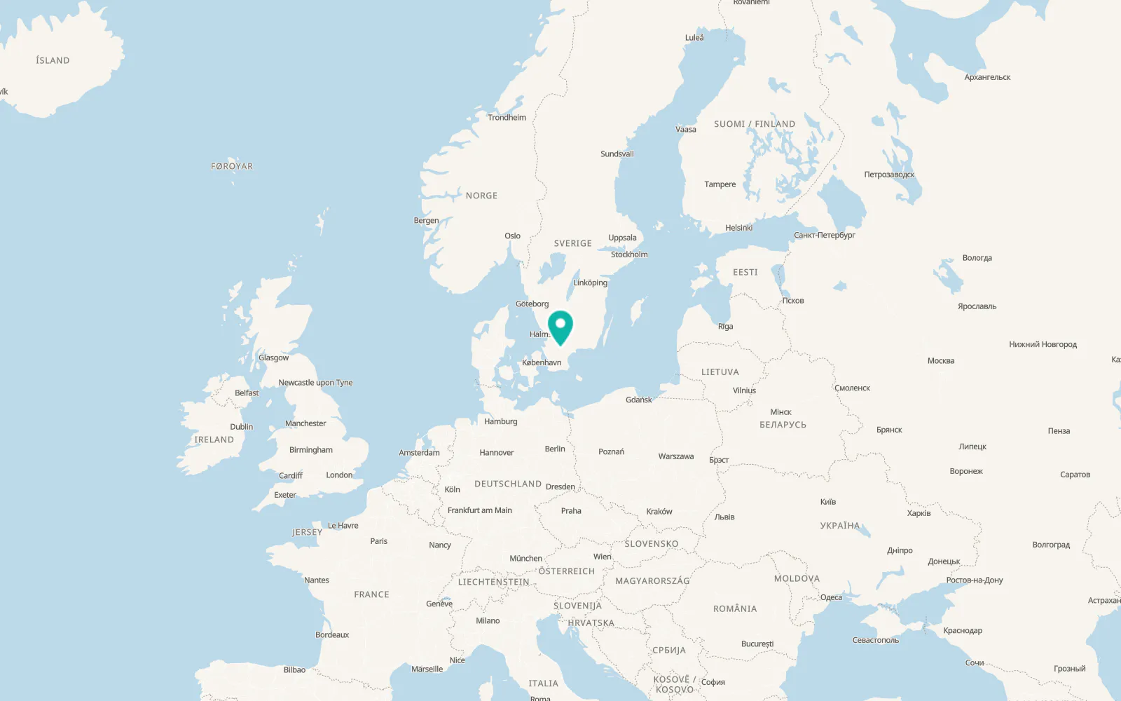Map of Tormestorp