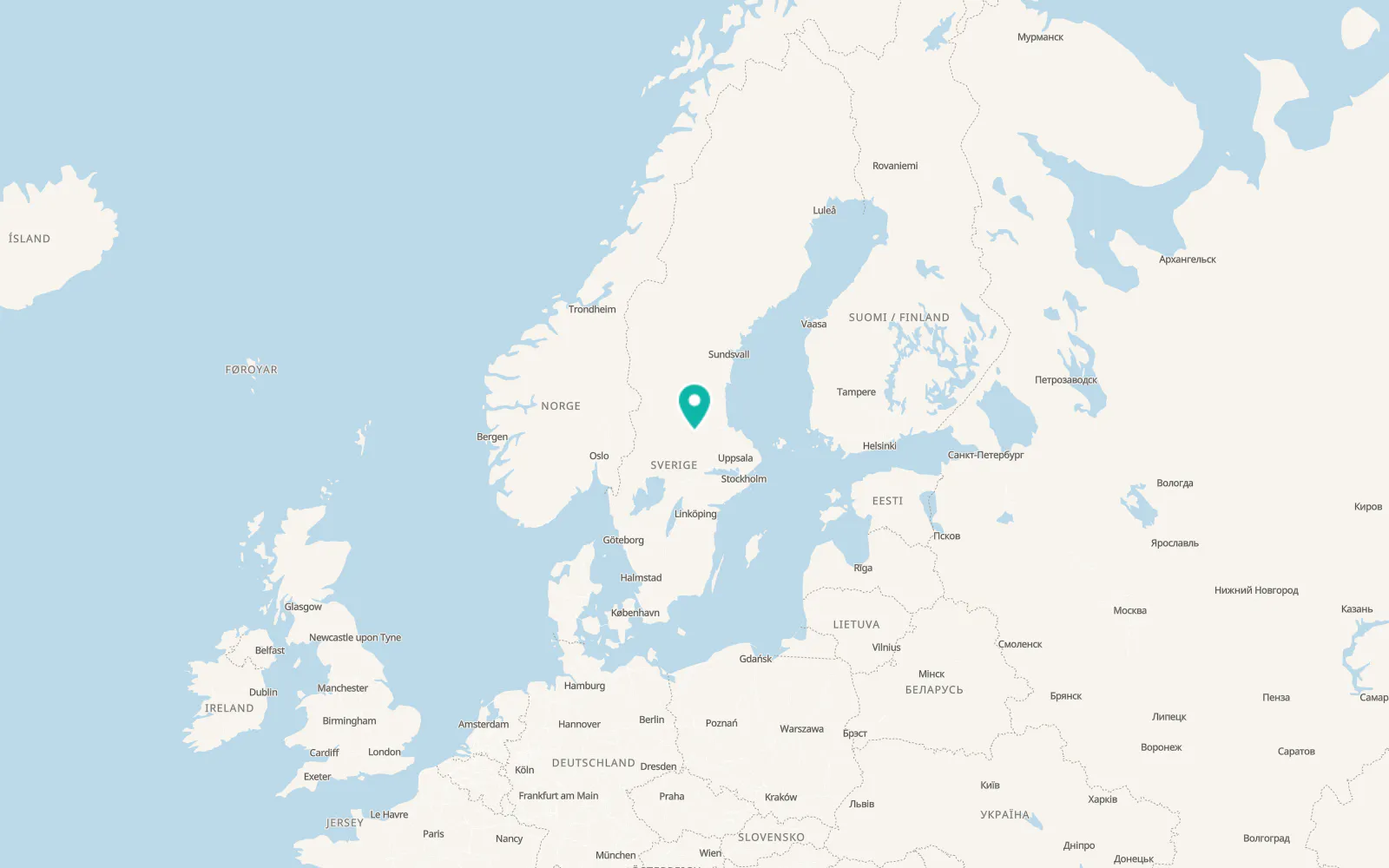 Map of Torsång