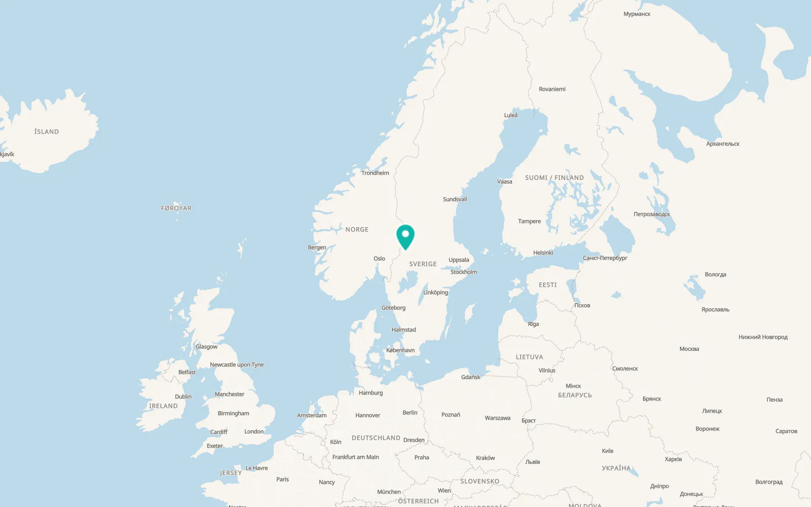 Map of Torsby