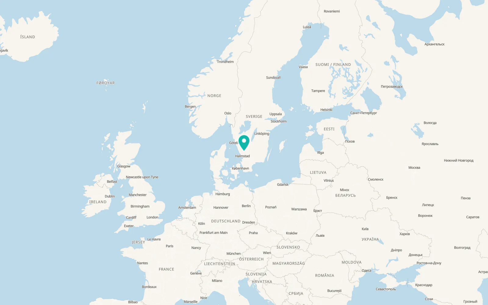 Map of Torup