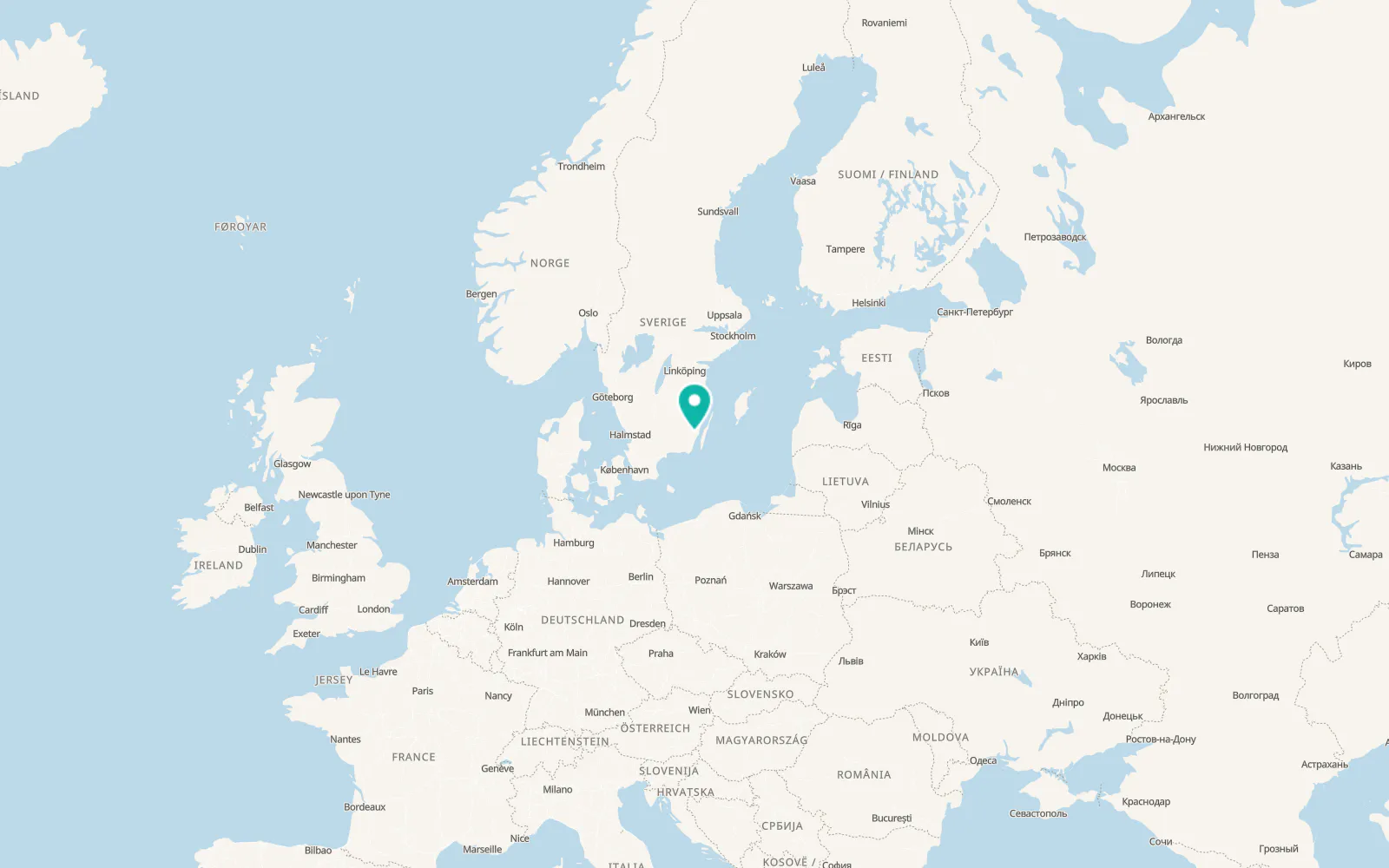 Map of Trekanten