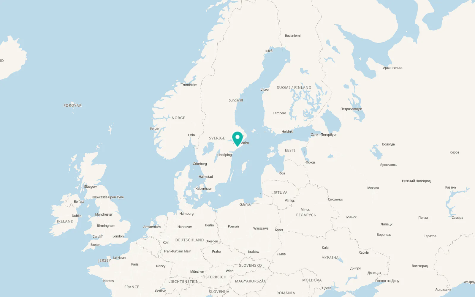Map of Trosa