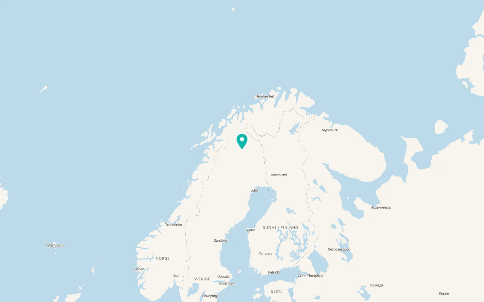 Map of Tuolluvaara