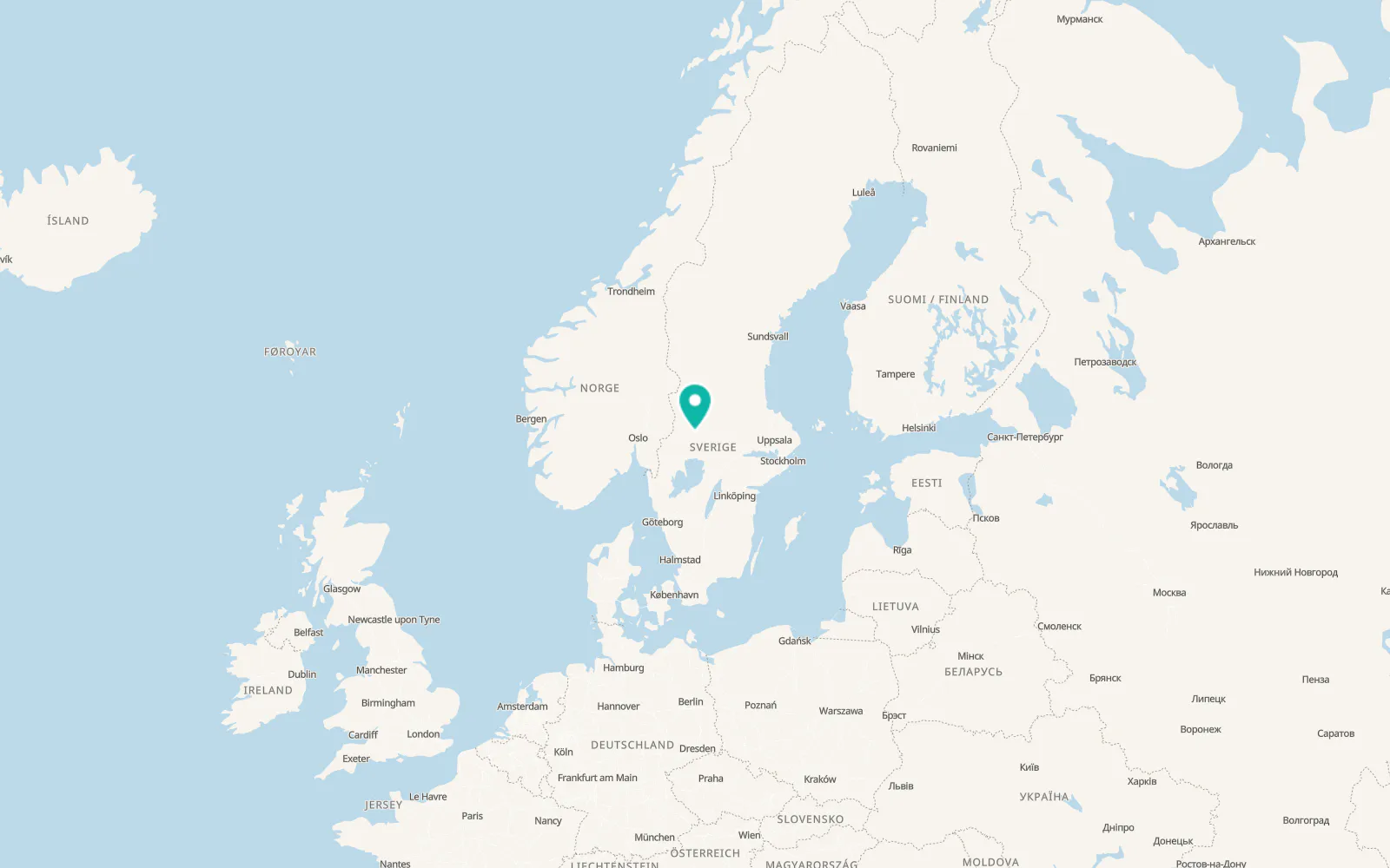 Map of Uddeholm