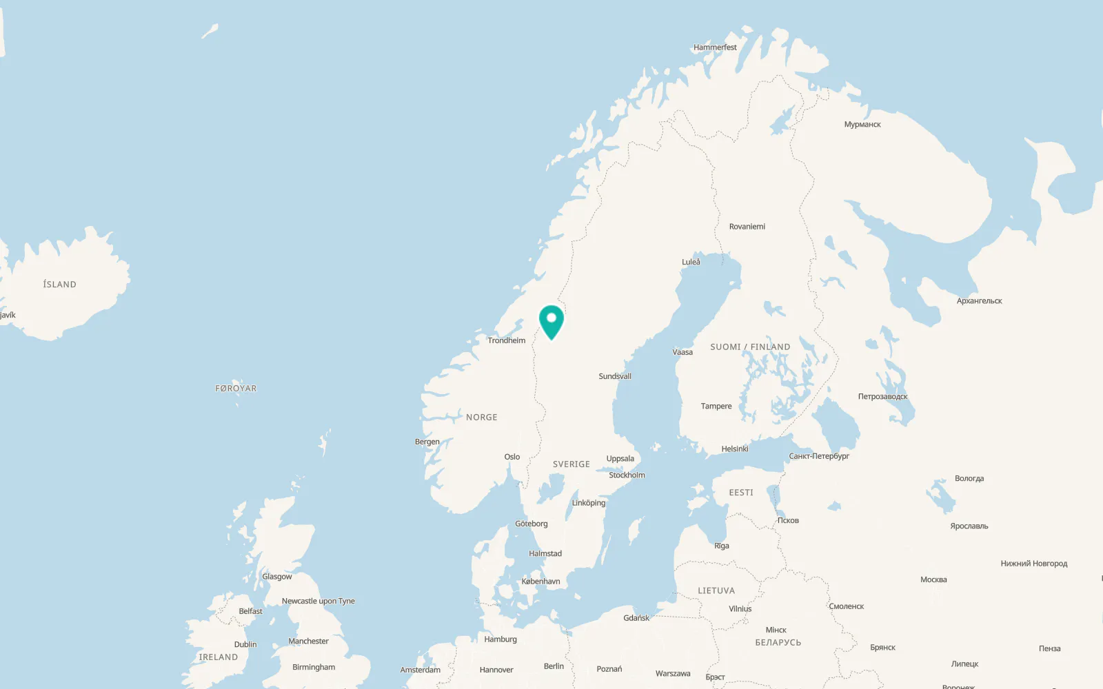 Map of Undersåker