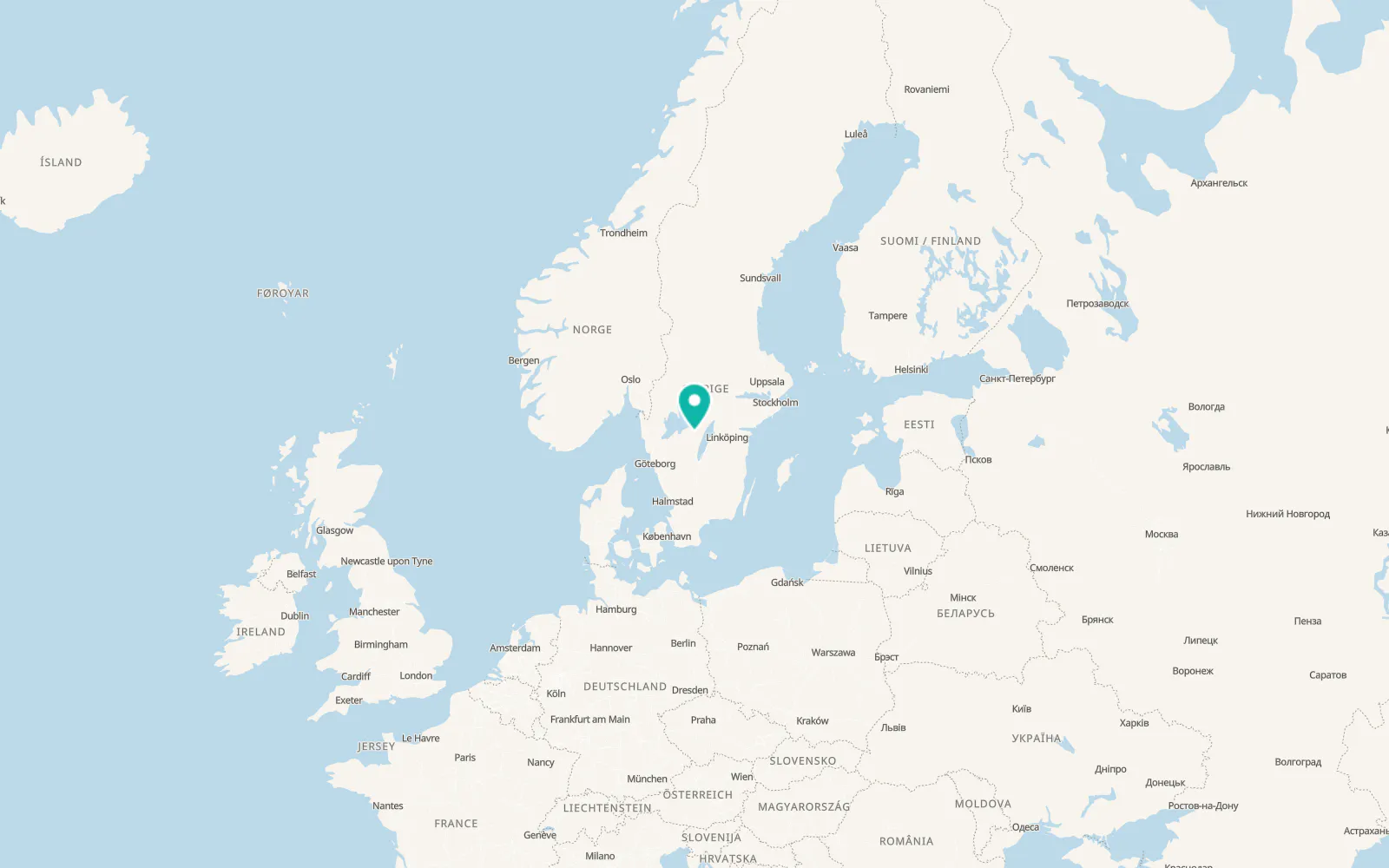 Map of Väring