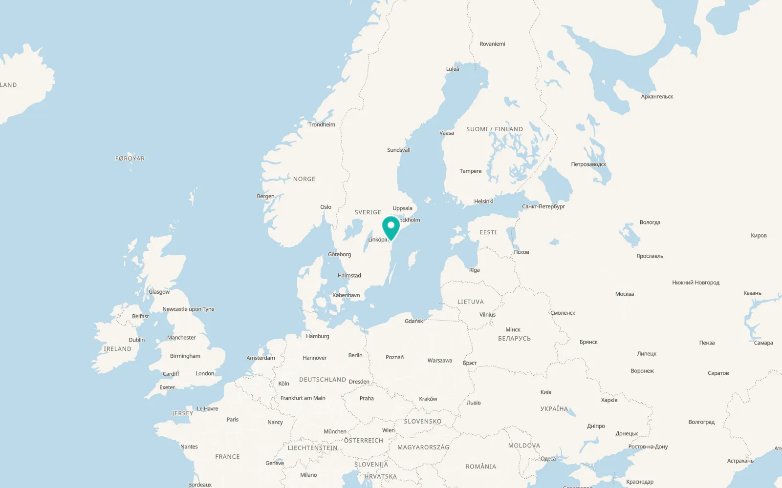 Map of Valdemarsvik