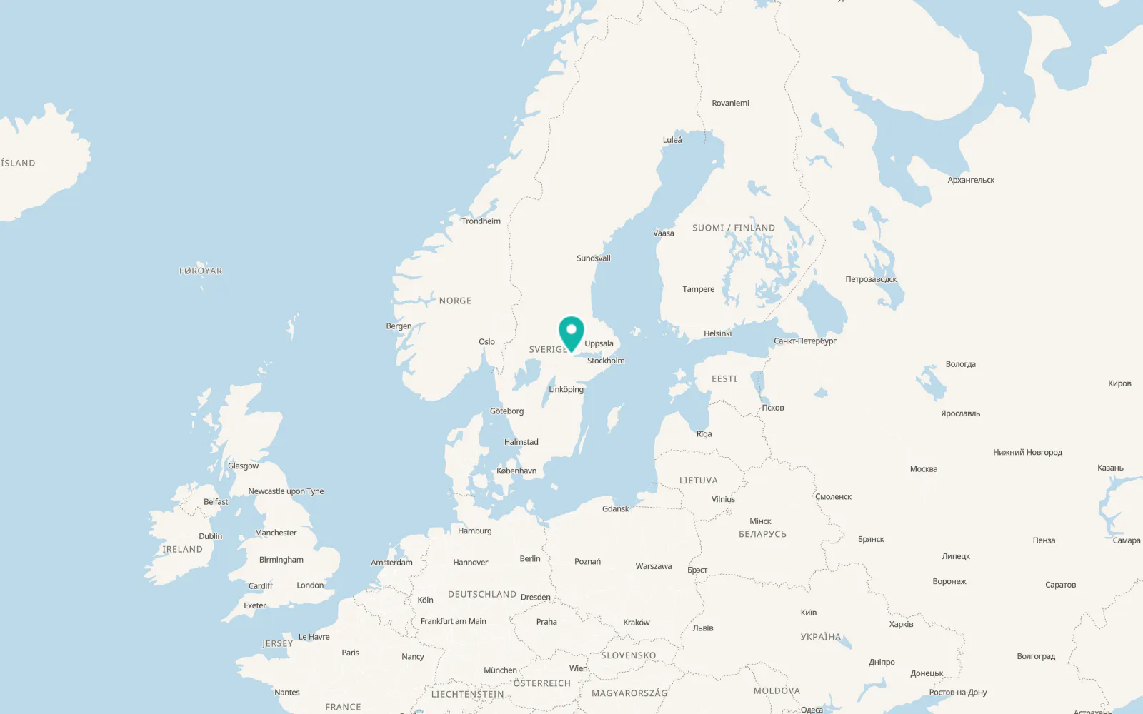 Map of Valskog