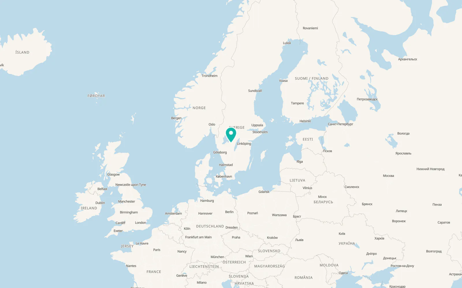 Map of Varnhem
