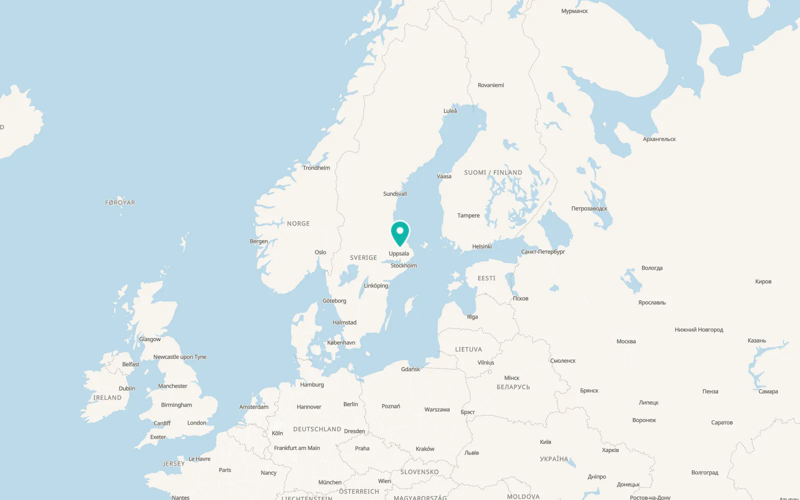Map of Vattholma