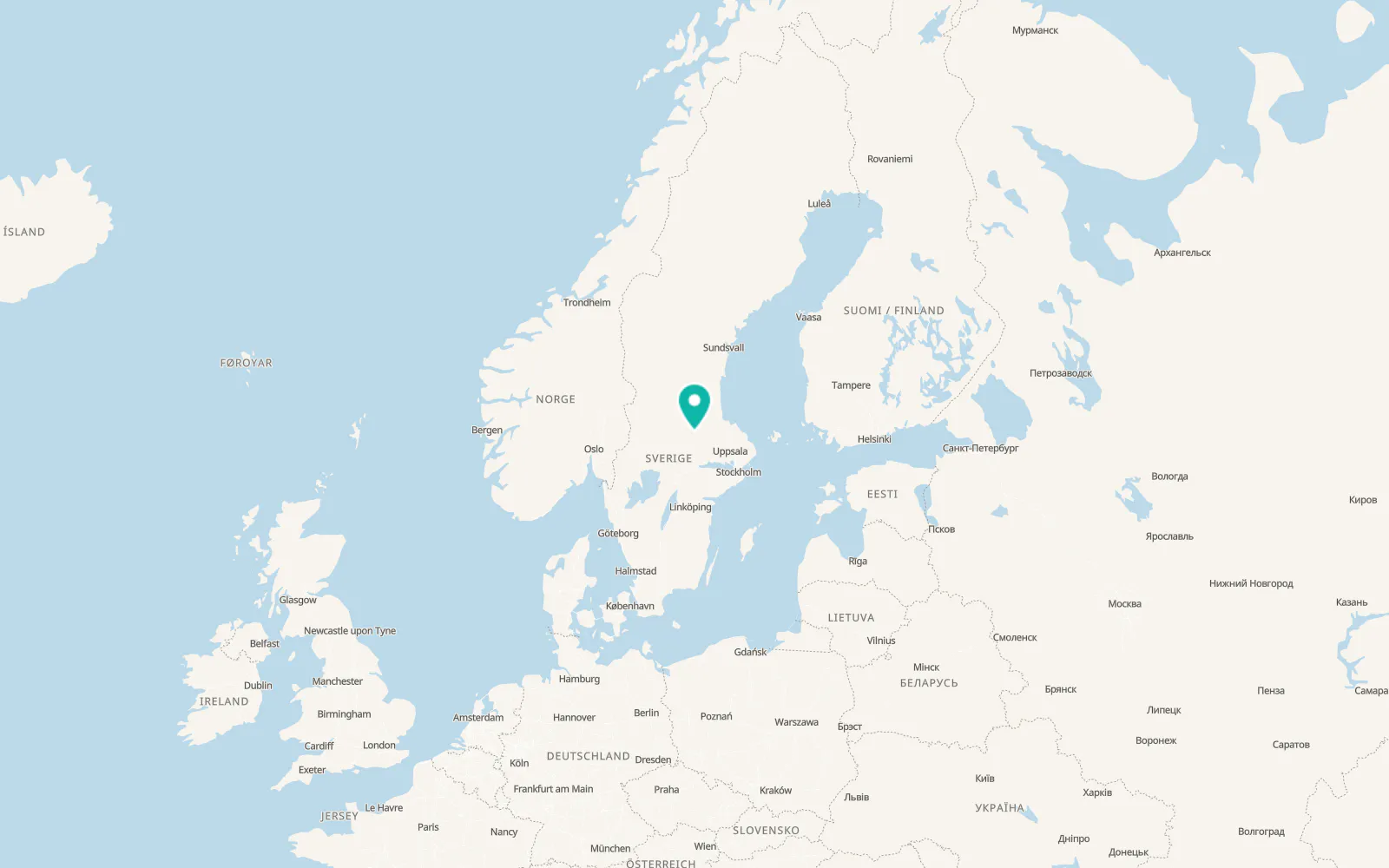 Map of Vikmanshyttan