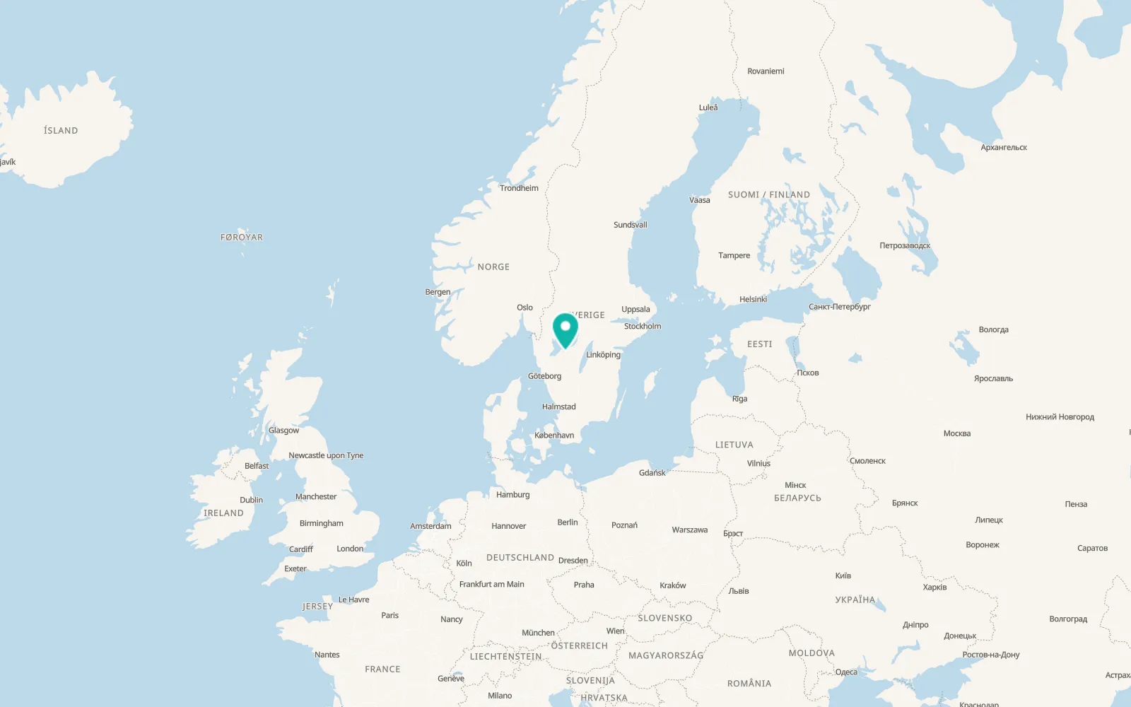 Map of Vinninga