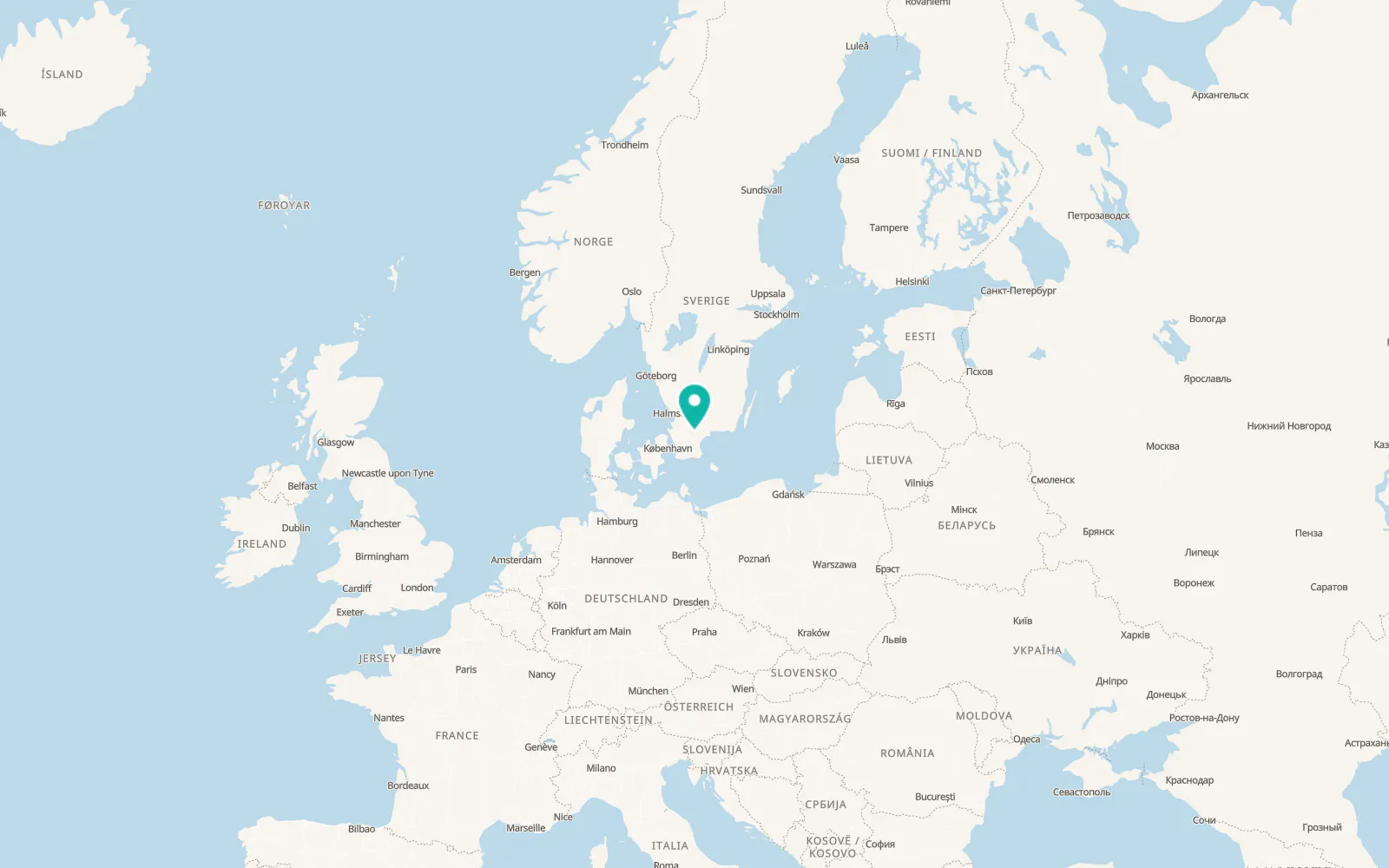 Map of Vinslöv