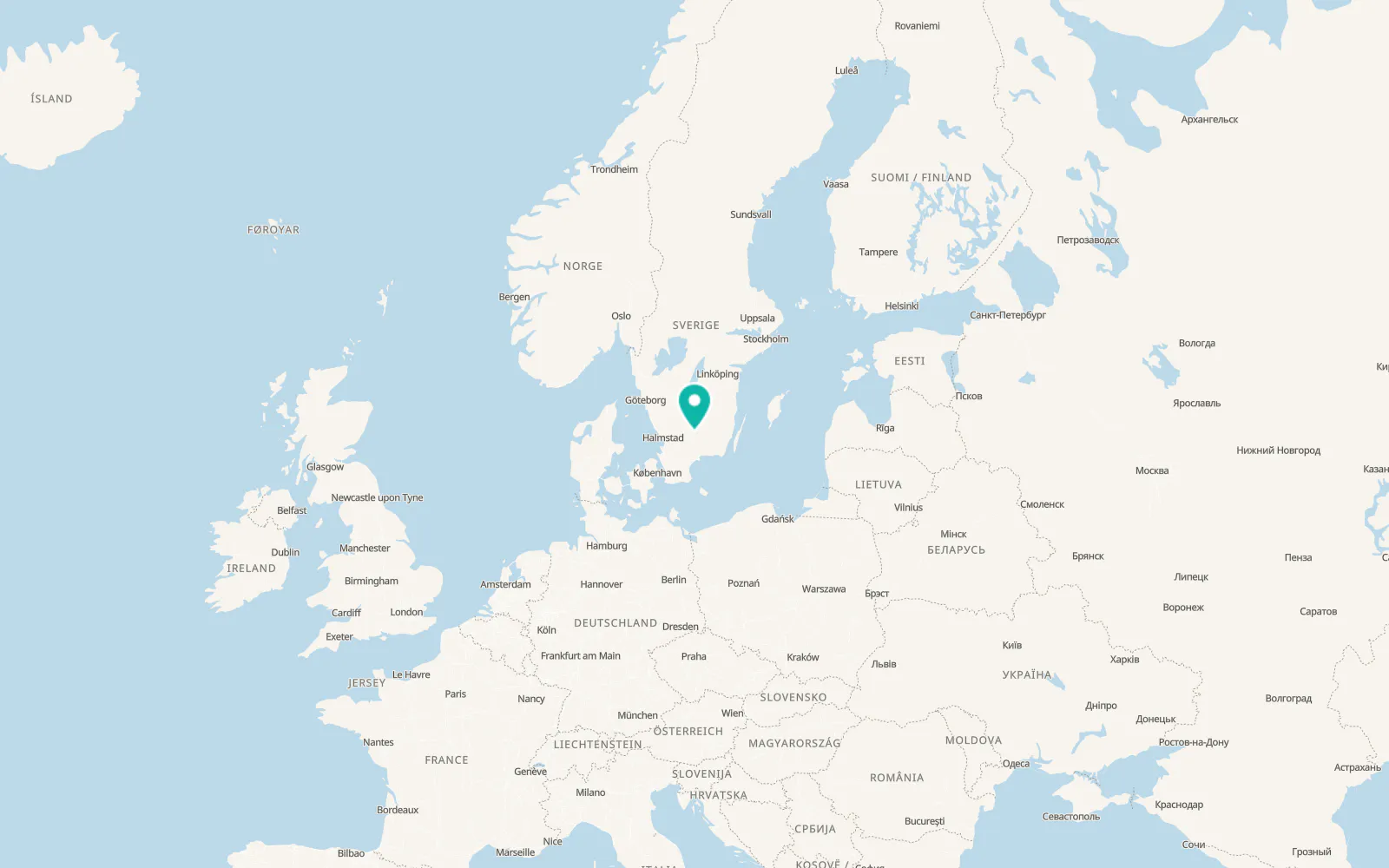 Map of Vislanda