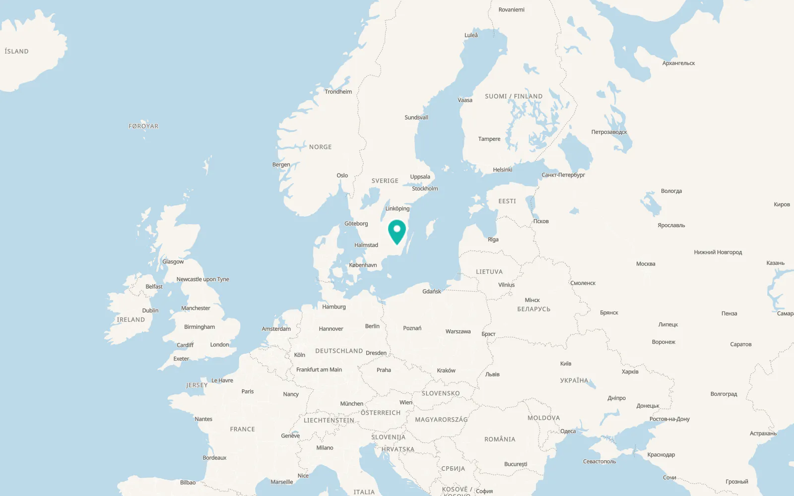 Map of Vissefjärda