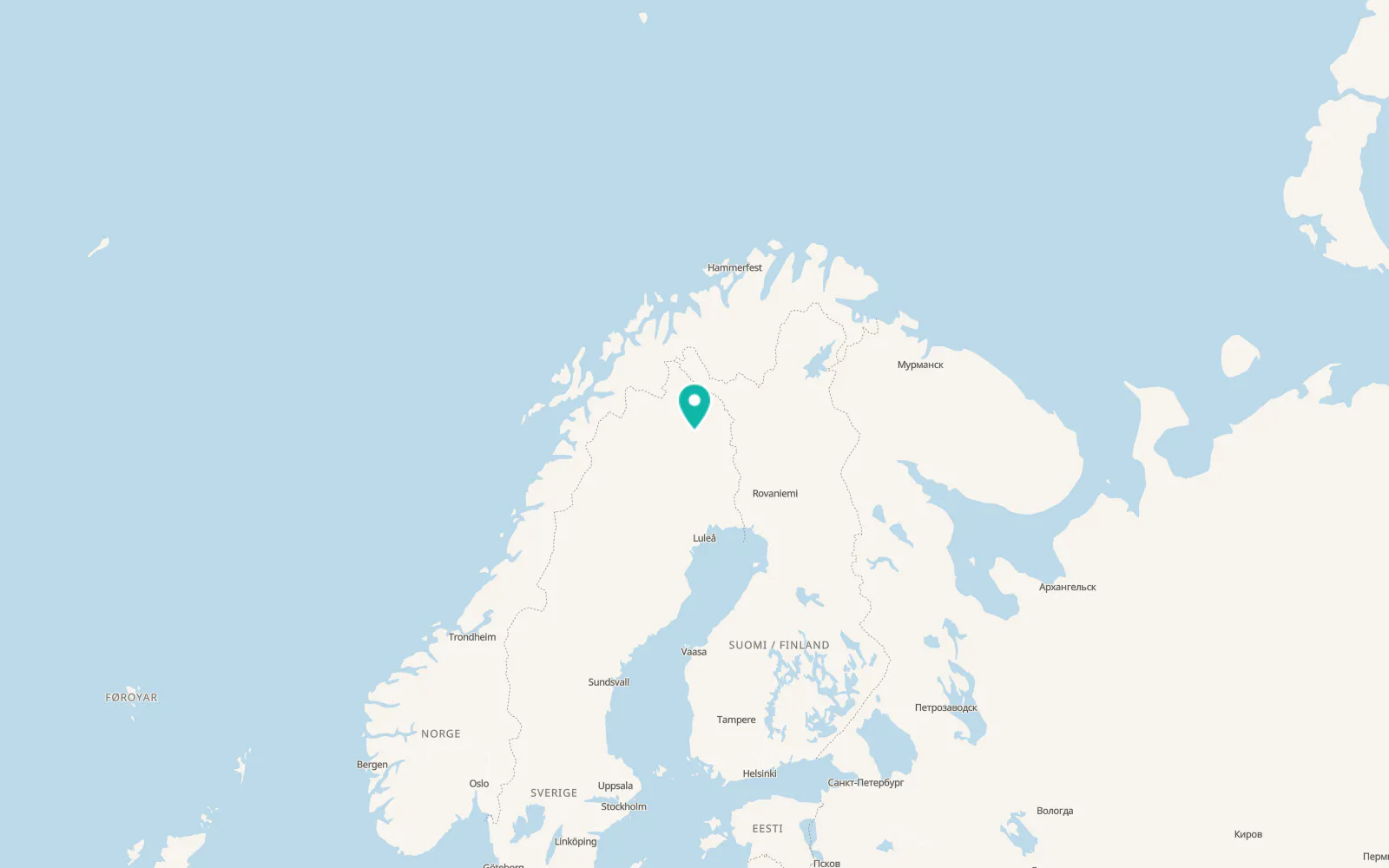Map of Vittangi