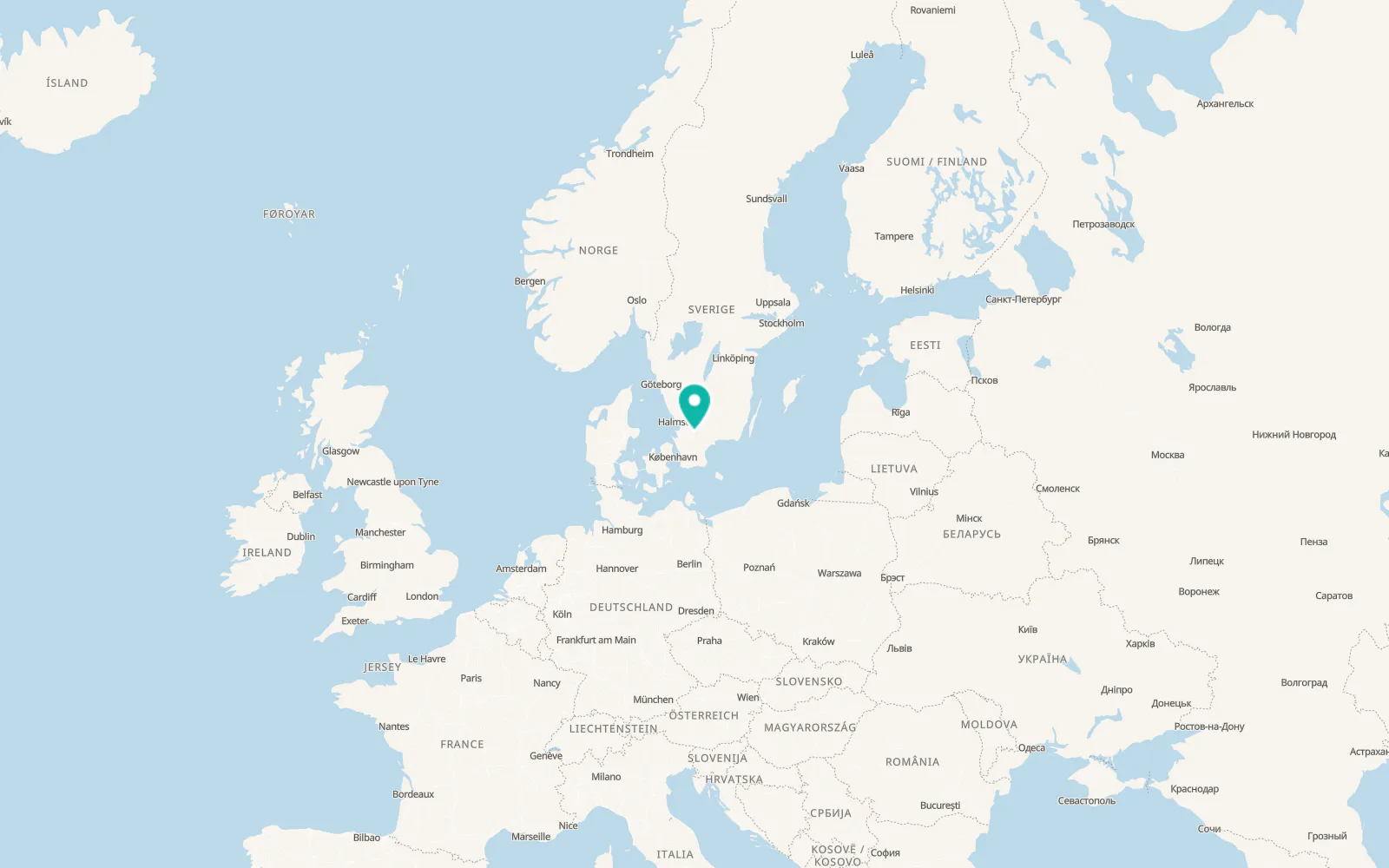Map of Vittsjö