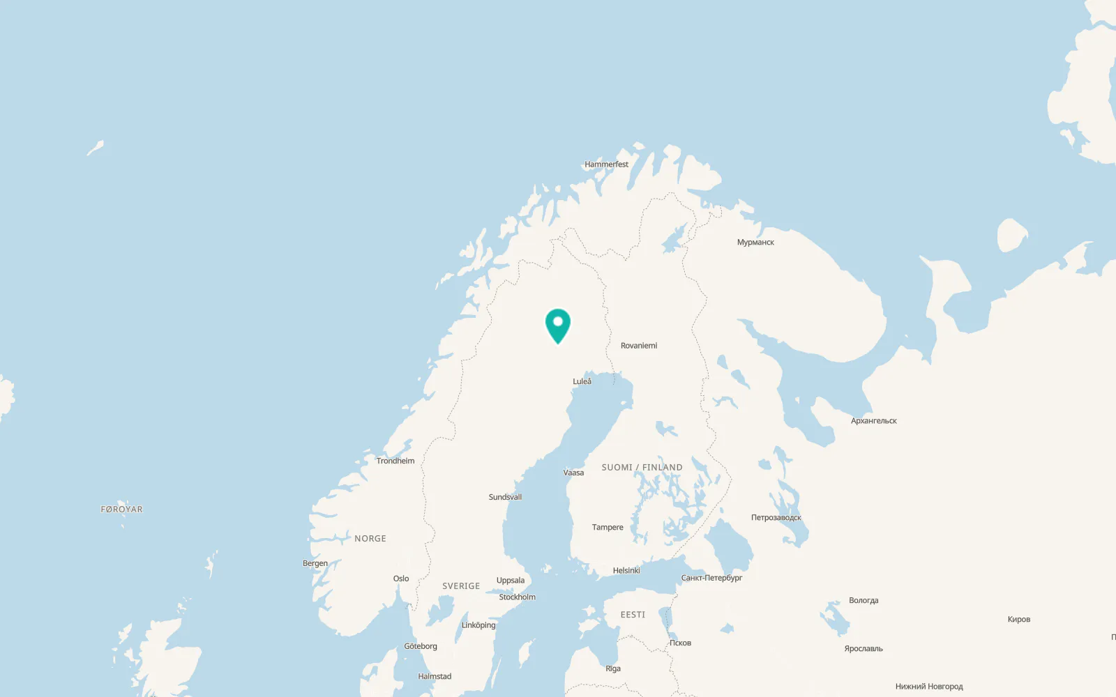 Map of Vuollerim