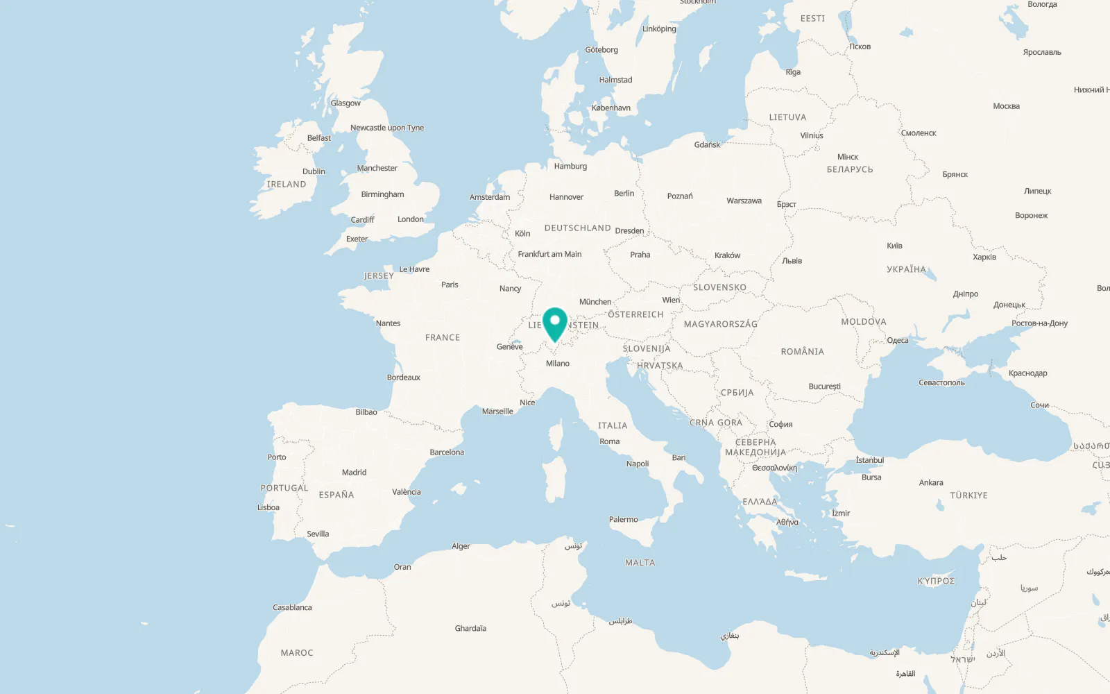 Map of Bellinzona