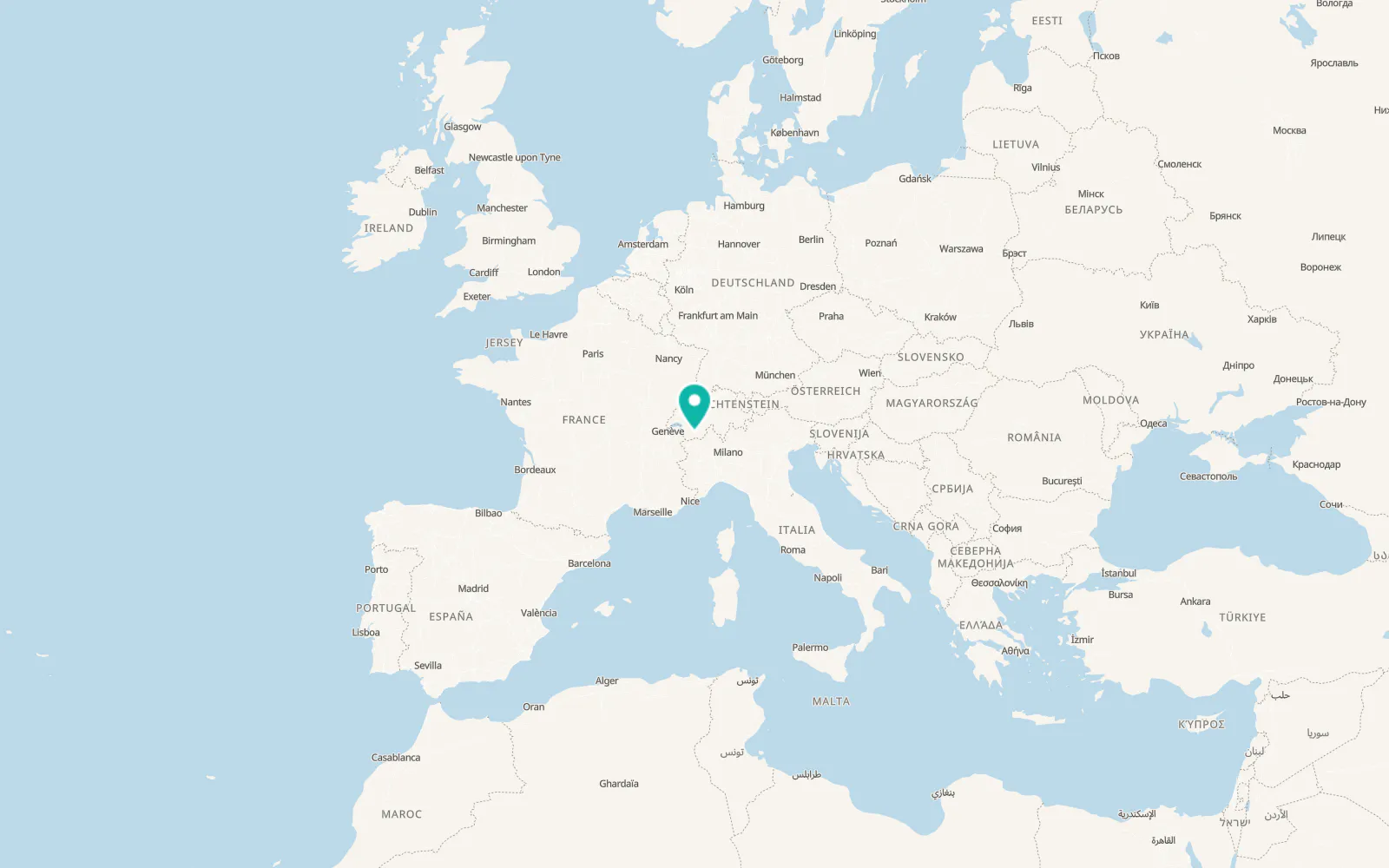 Map of Evolène
