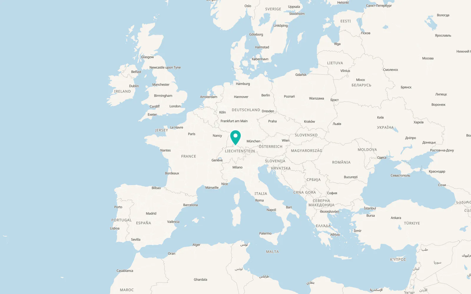 Map of Frauenfeld