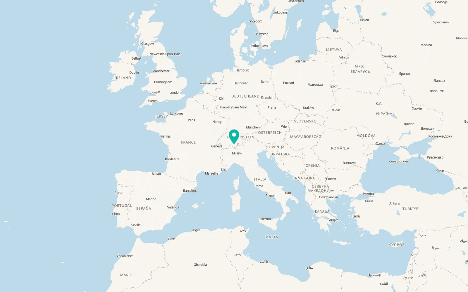 Map of Gordevio