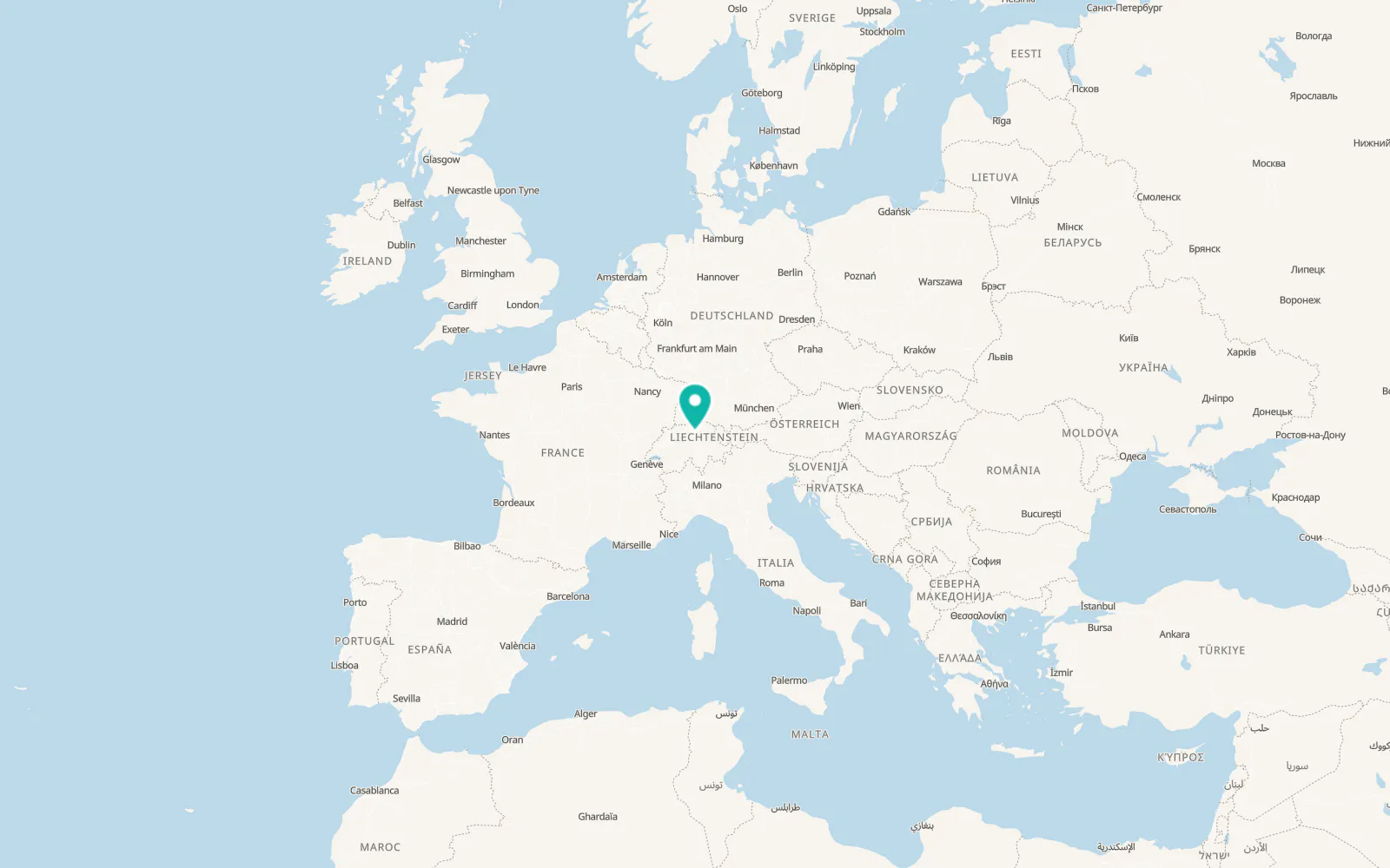 Map of Horgen / Oberdorf