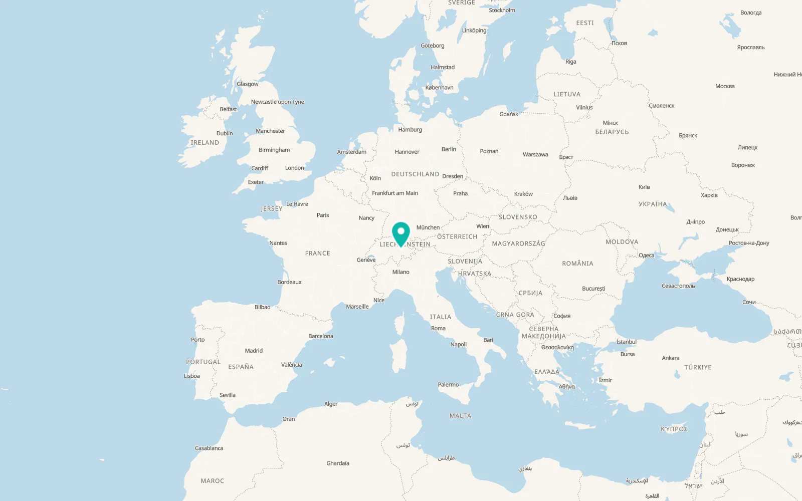 Map of Ilanz