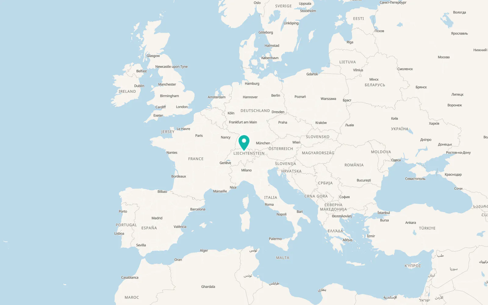 Map of Jona
