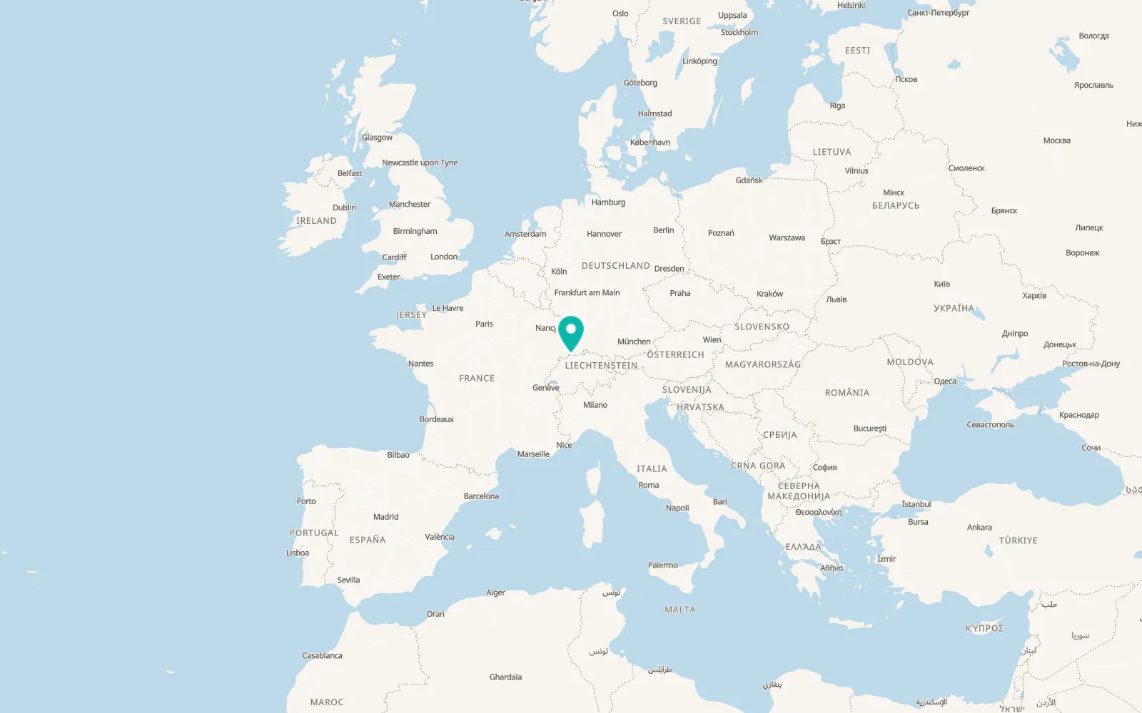 Map of Pratteln