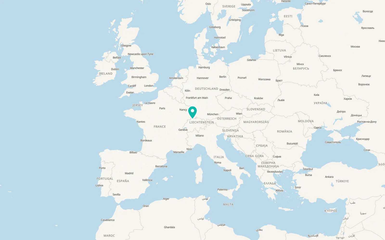 Map of Rünenberg