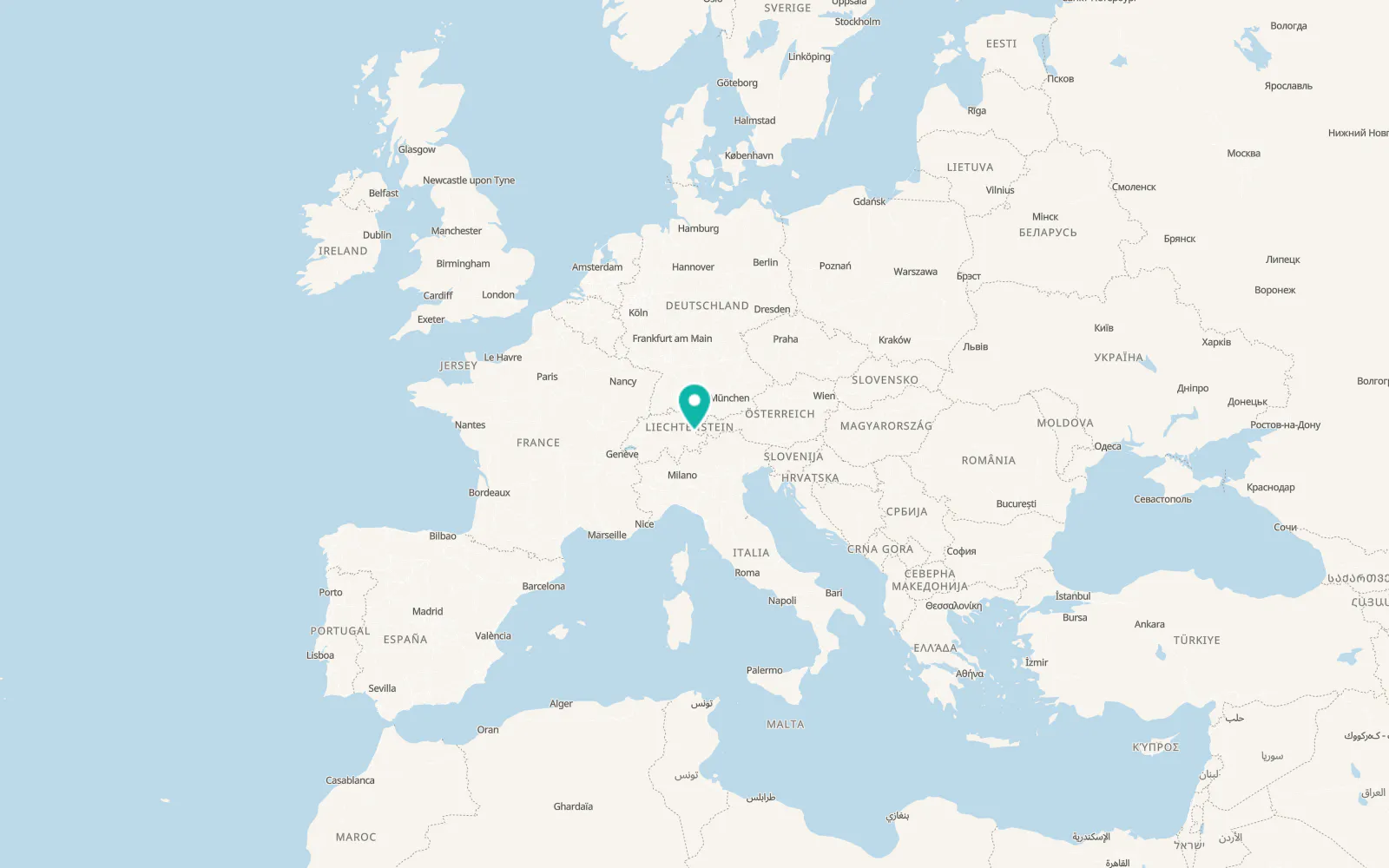 Map of Saas im Prättigau