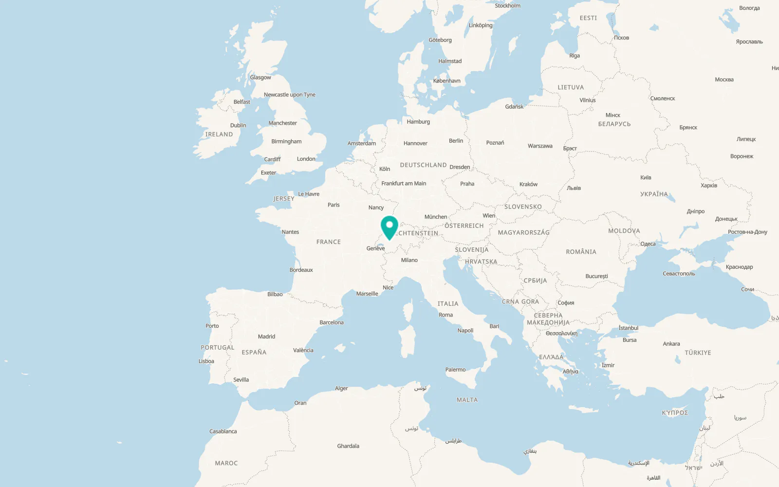 Map of Sankt Stephan