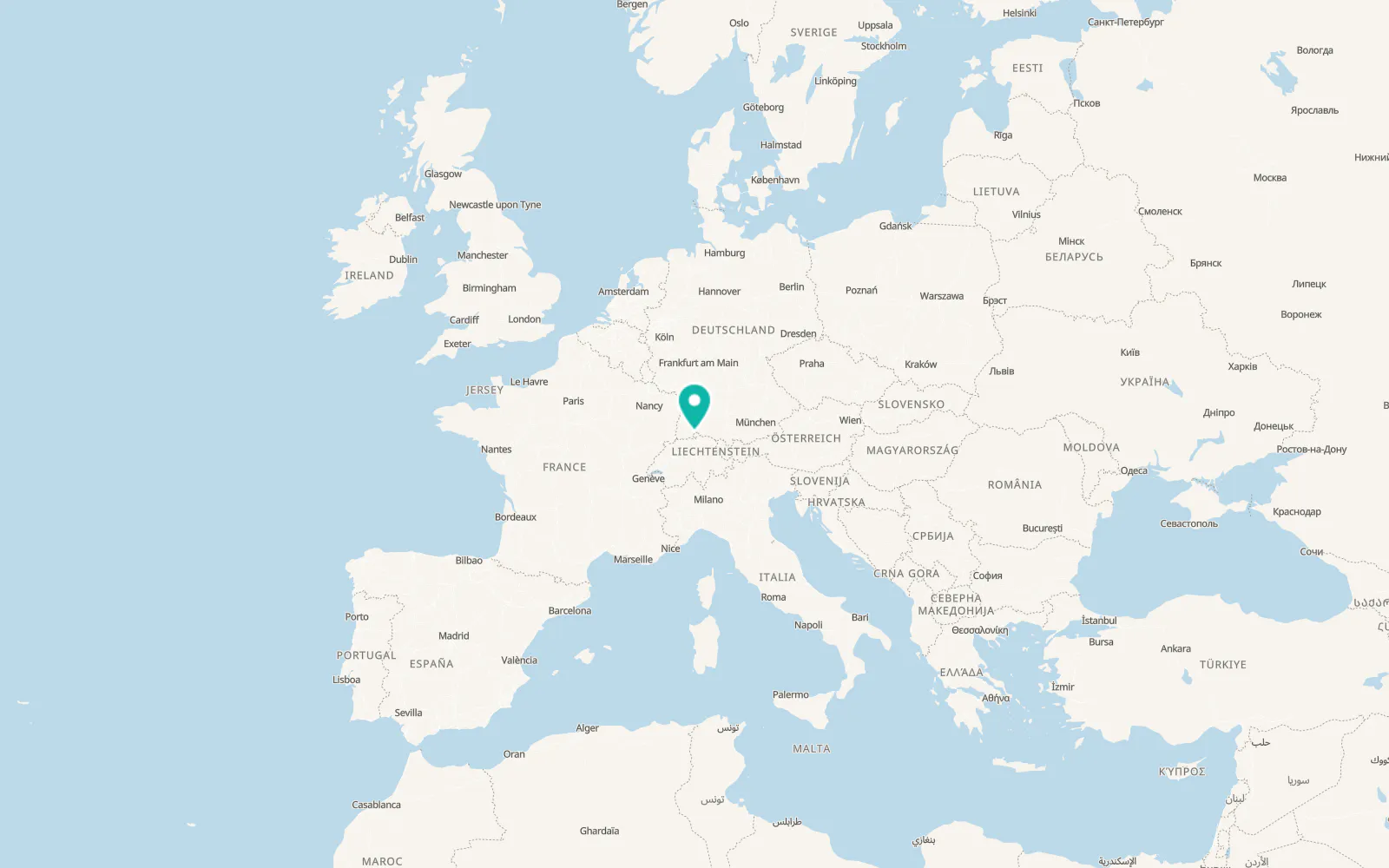 Map of Schleitheim