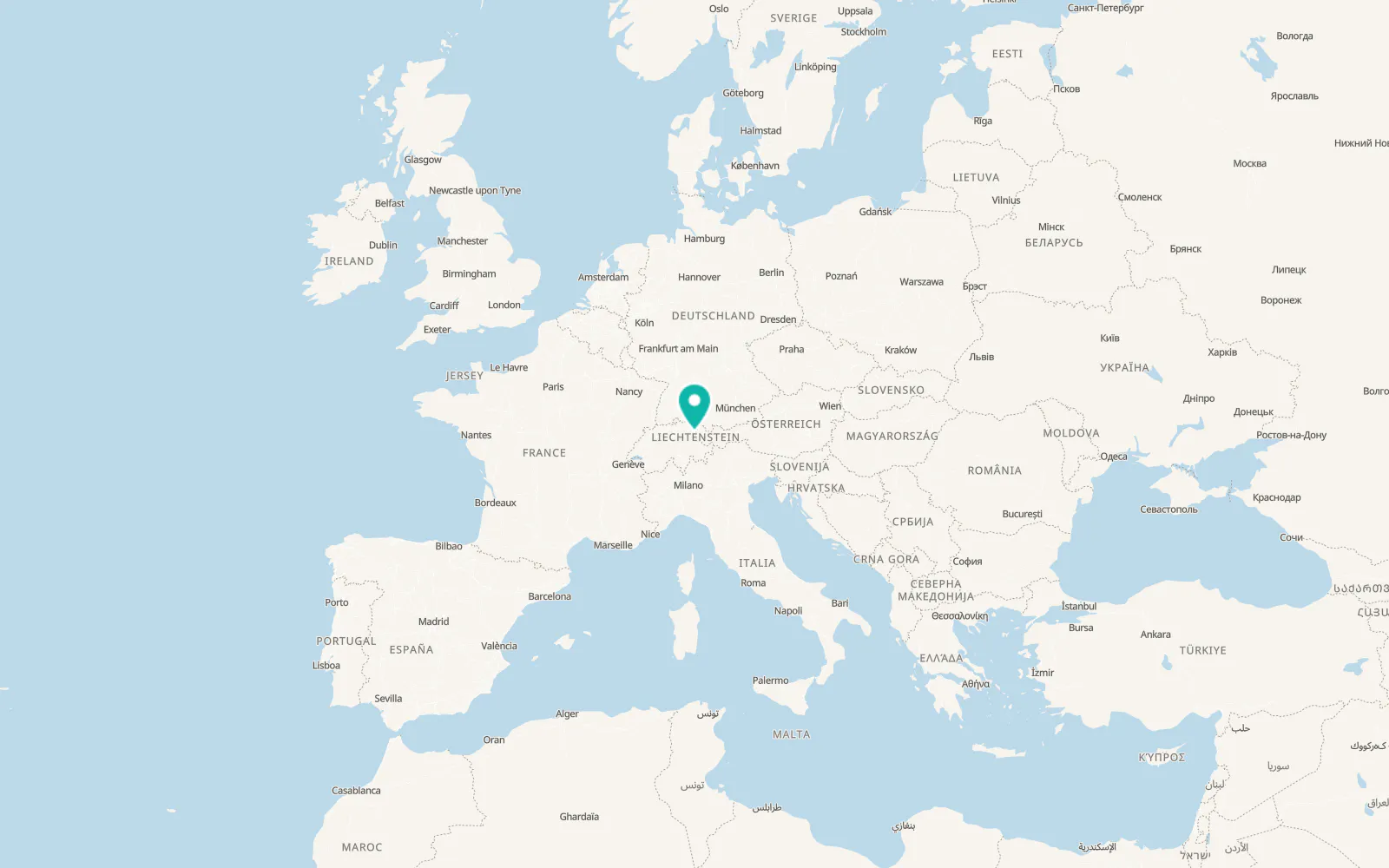 Map of Sennwald