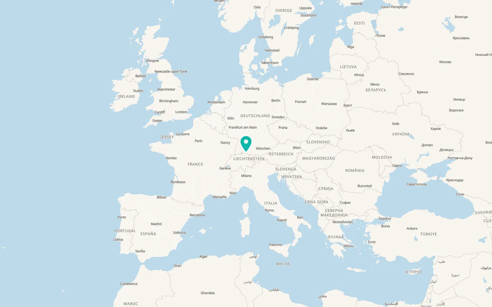 Map of Tägerwilen