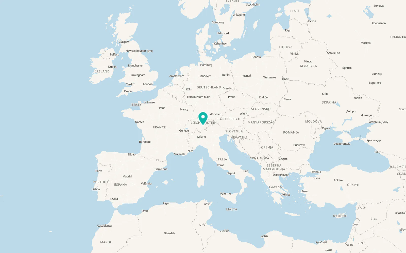 Map of Thusis