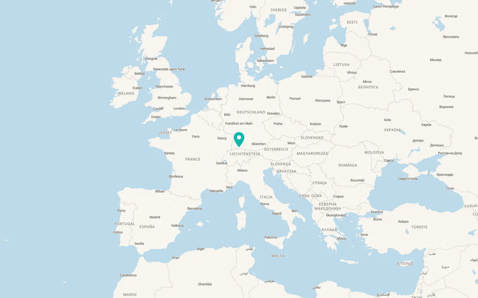 Map of Trüllikon