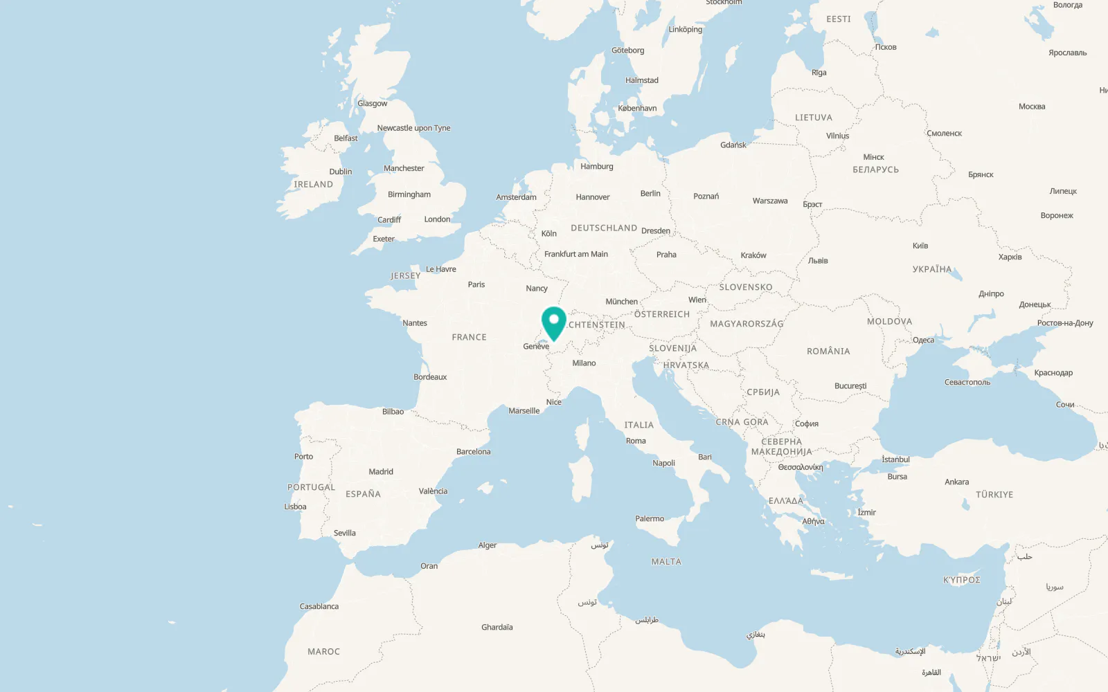 Map of Vétroz