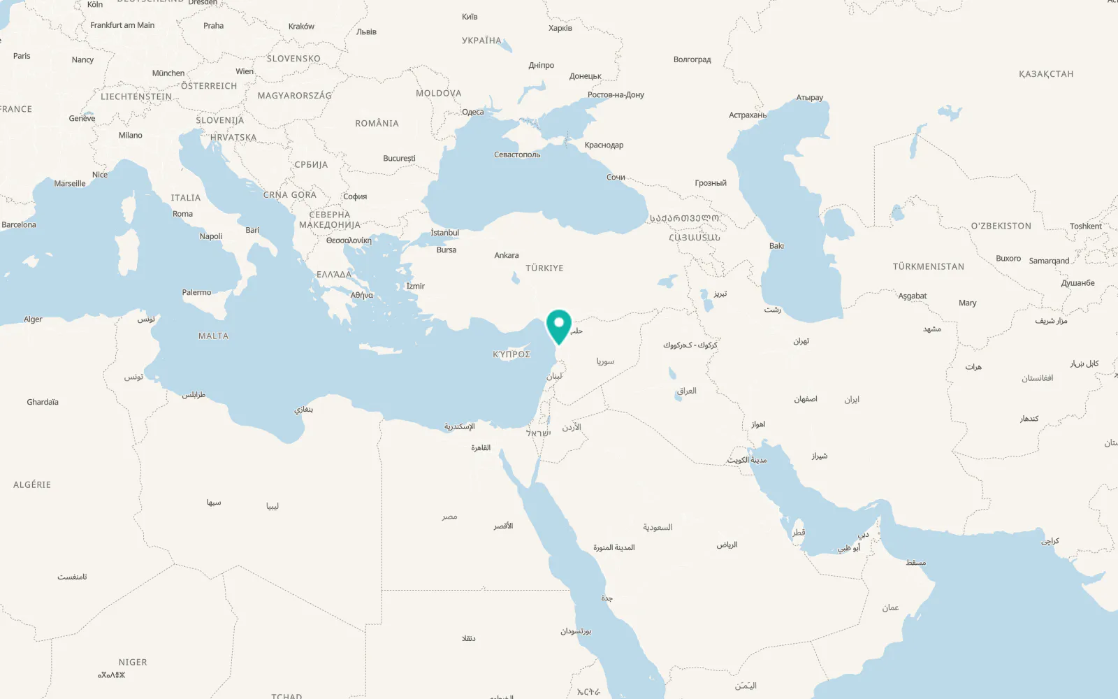 Map of Ad Dālīyah